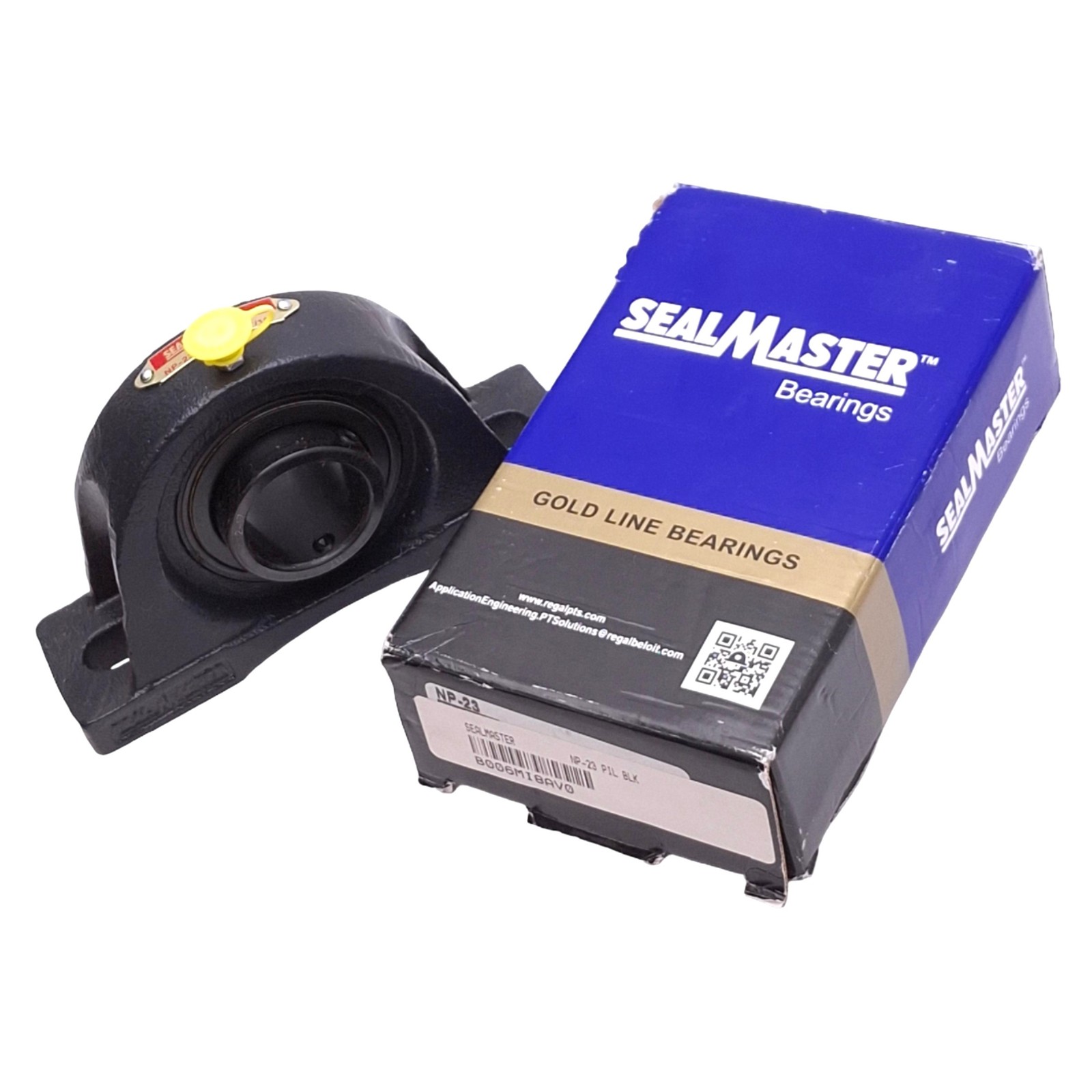 SealMaster Bearings NP-23 PIL BLK Pillow Block Bearing, 1-7/16in Bore, 4650rpm