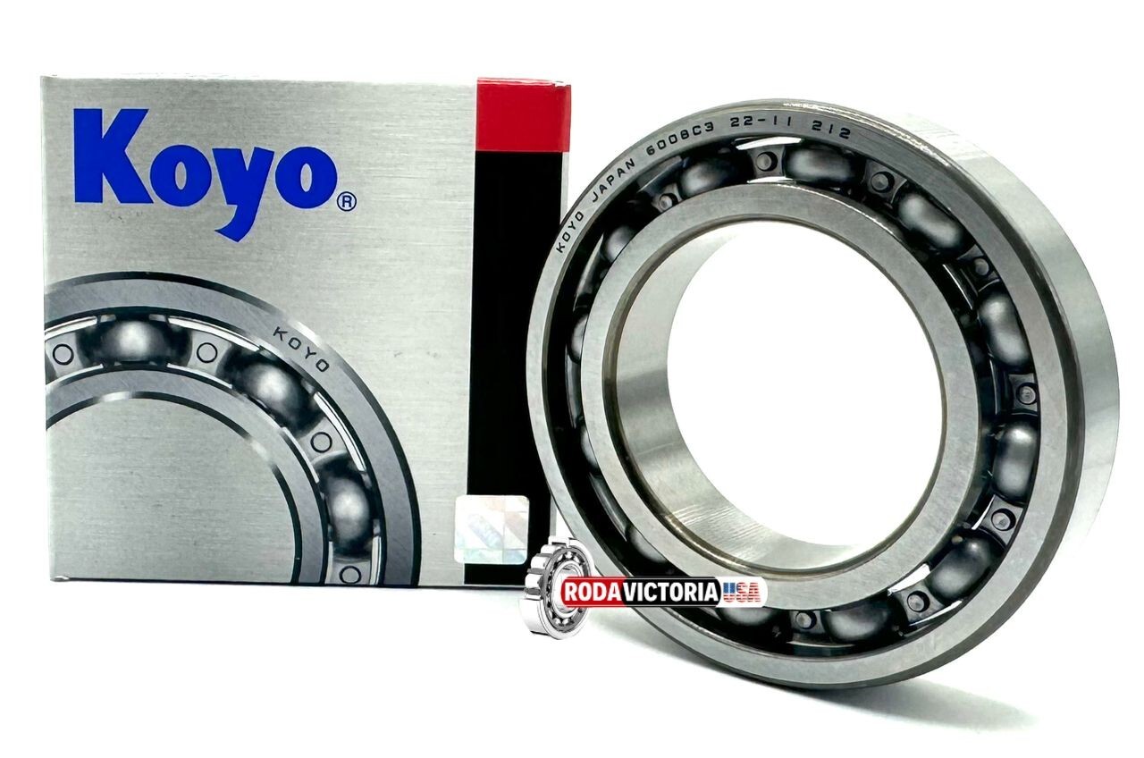 KOYO (JTEKT) 6008 C3 DEEP GROOVE BALL BEARING, OPEN TYPE, NO SEALS 40x68x15 mm