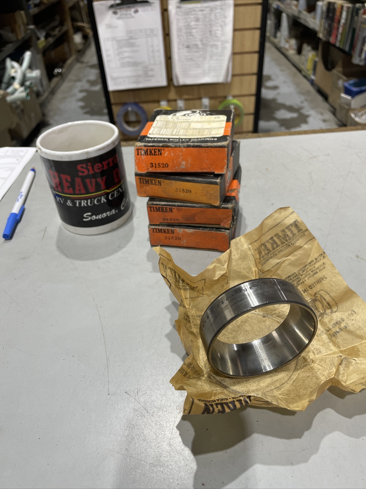 NOS TIMKEN 31520 TAPER ROLLER BEARING CUP 3.0000 in OD, 0.9375 in Width