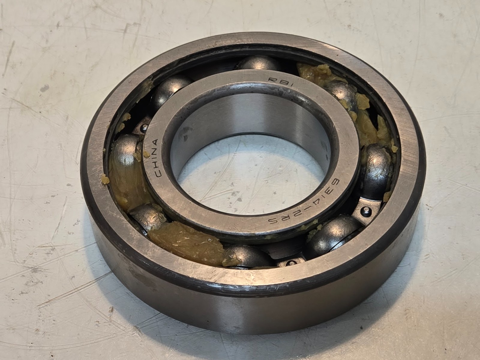 RBI Deep Groove Ball Bearing 6314-2RS | 150 mm x OD 70 mm Bore x 35 mm Thick
