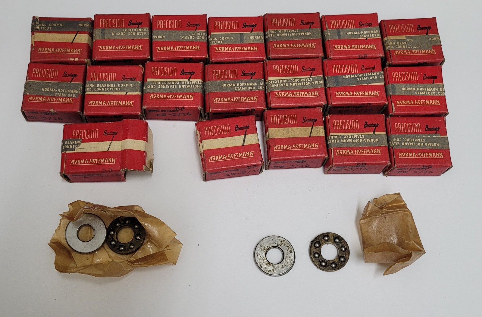 20 Norma Hoffmann Bearings EW-5/16 Lot 3/4” with 5/16” Bore – in NOS Boxes