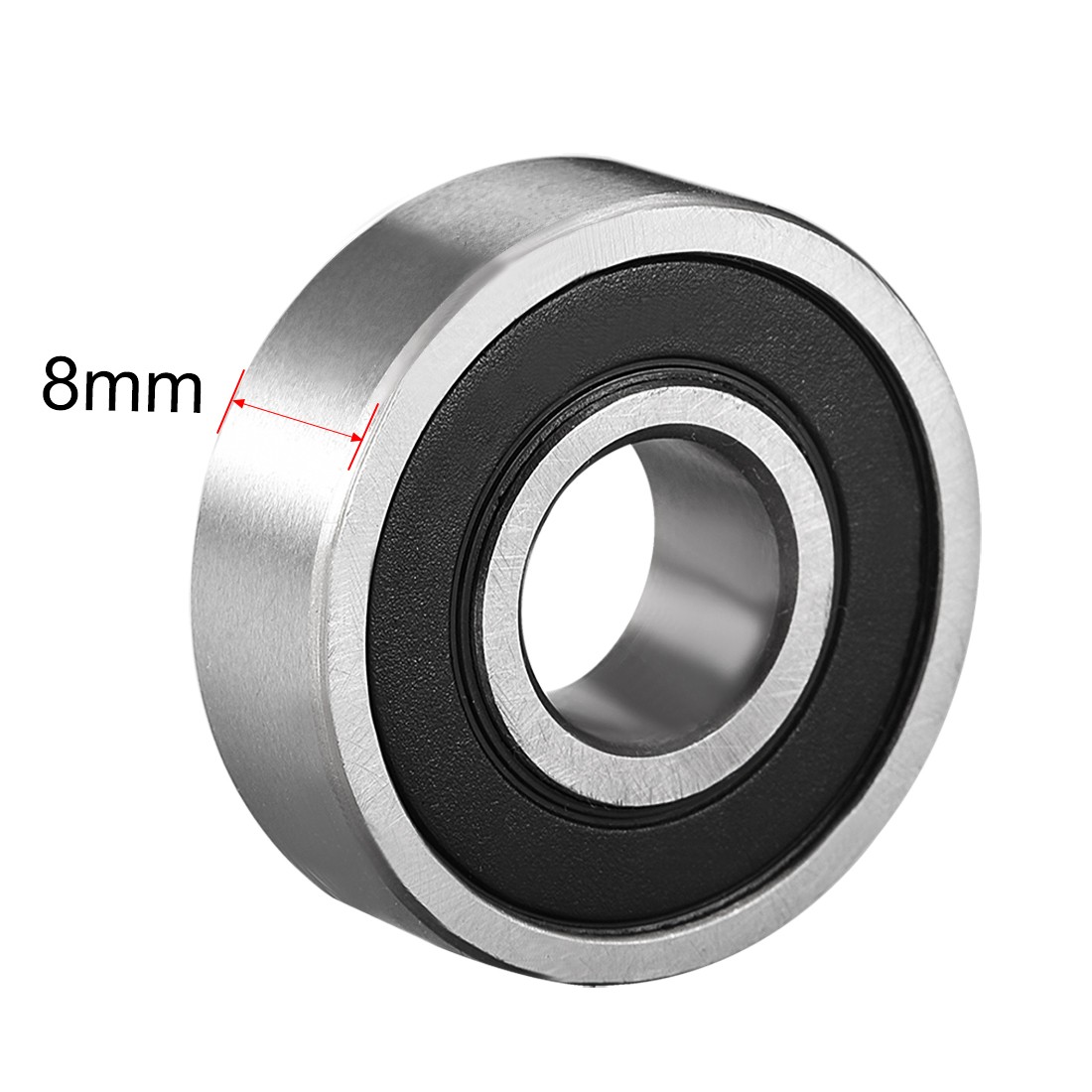 2pcs 6000-2RS Double Sealed 180100 Deep Groove Ball Bearings High Carbon Steel
