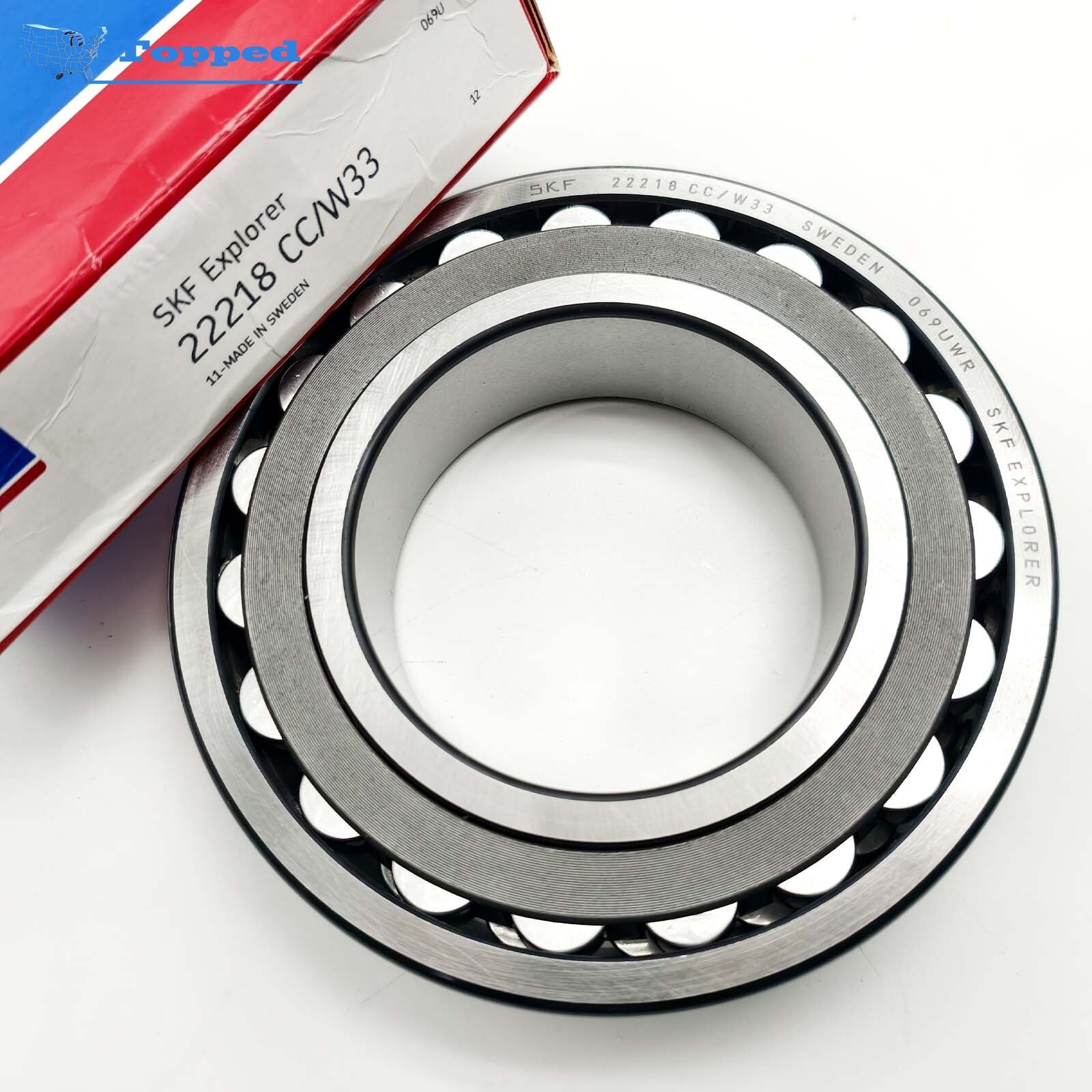 1pcs New Spherical Roller Bearings for SKF 22218 CC/W33 90x160x40mm