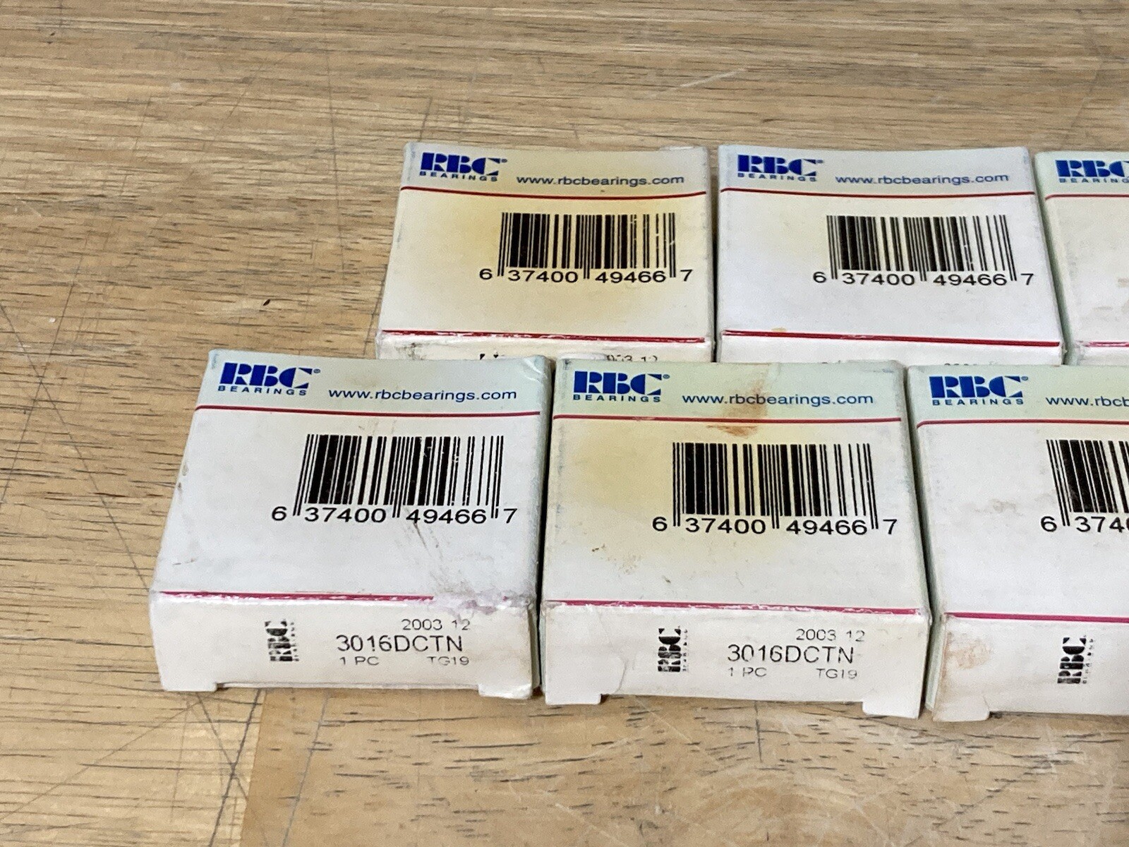 RBC 3016DCTN Bearing Lot of 7