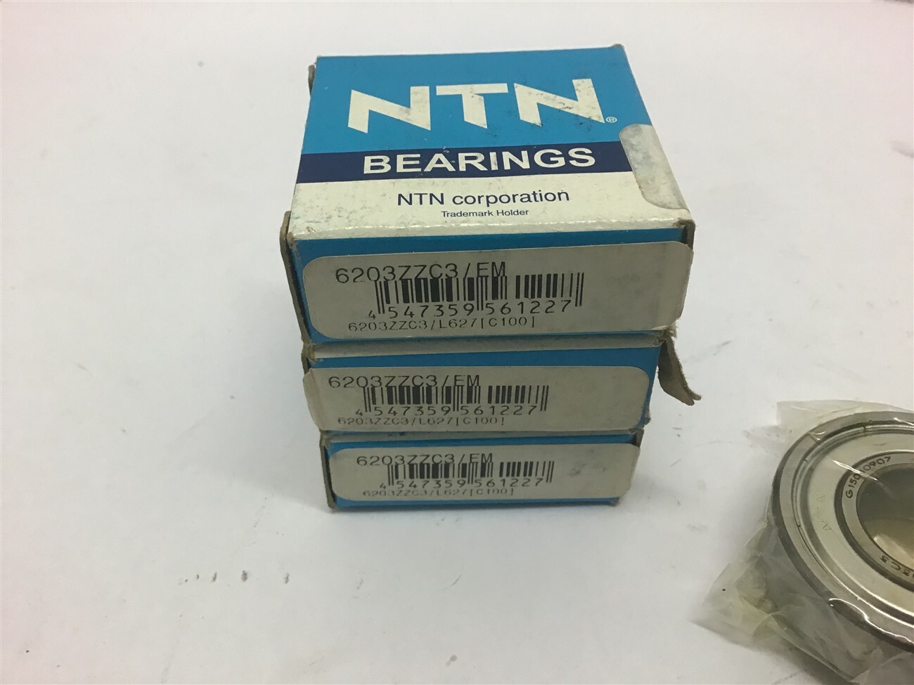 NTN 6203ZZC3/EM Bearing –Lot of 3