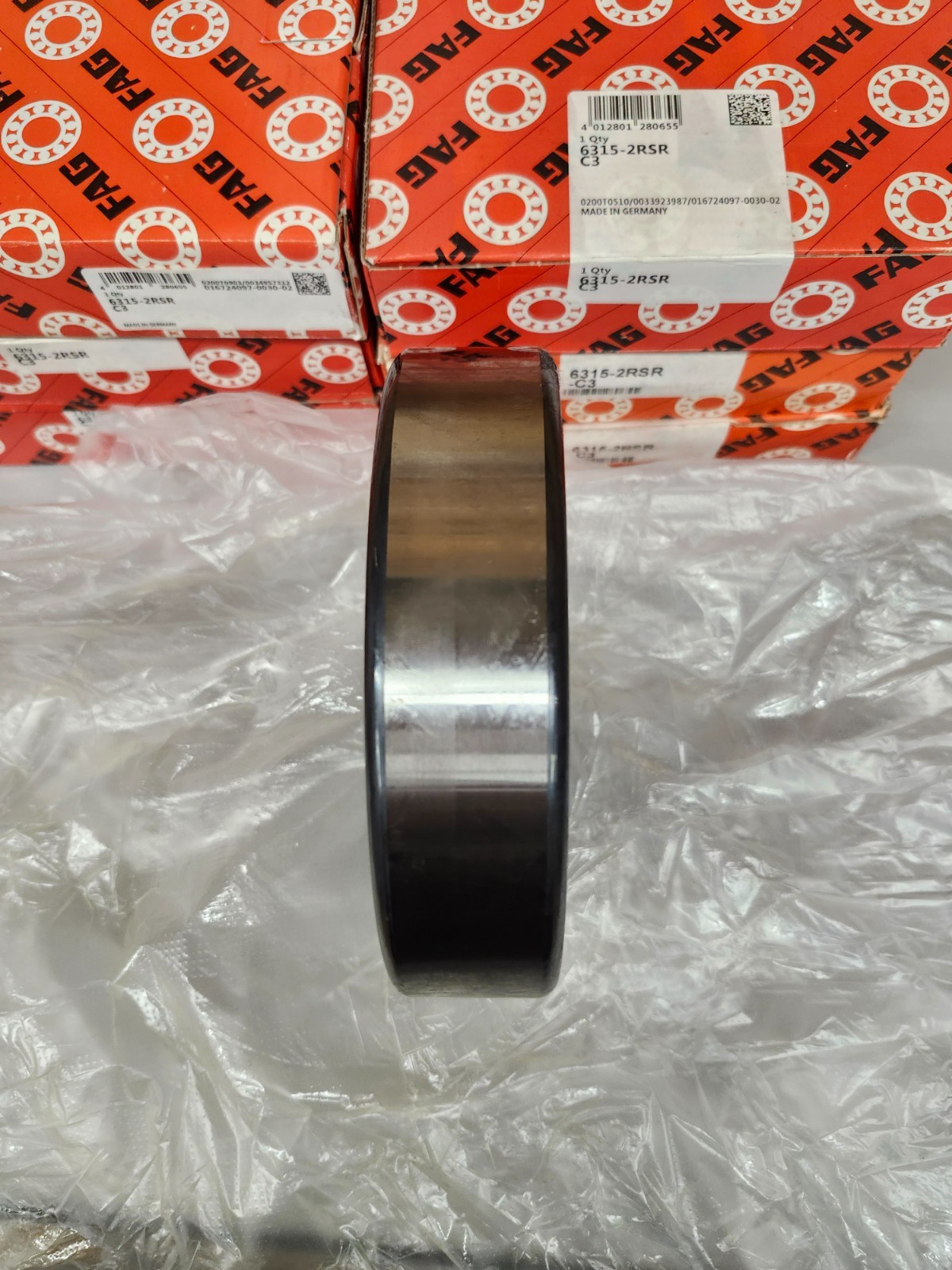 6315-2RS C3 FAG BRAND DEEP GROOVE BALL BEARING