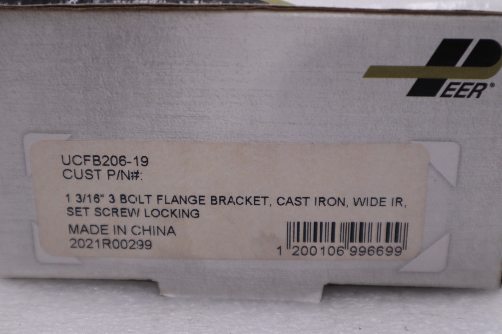 UCFB206-19 – PEER BEARING – FACTORY NEW STOCK 826D