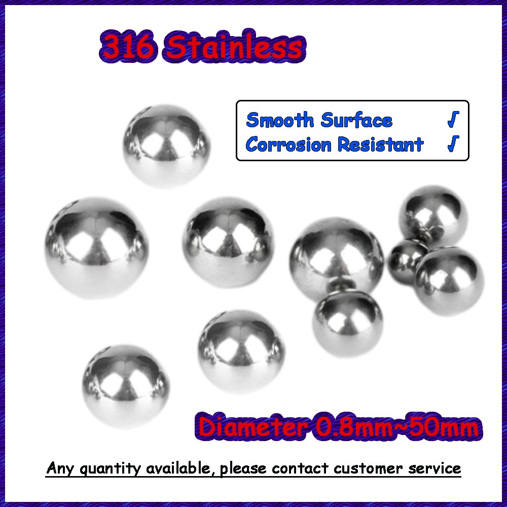 Stainless Steel Solid Ball for Bearing Metal Decorative A4 Beads Craft DIY Balls