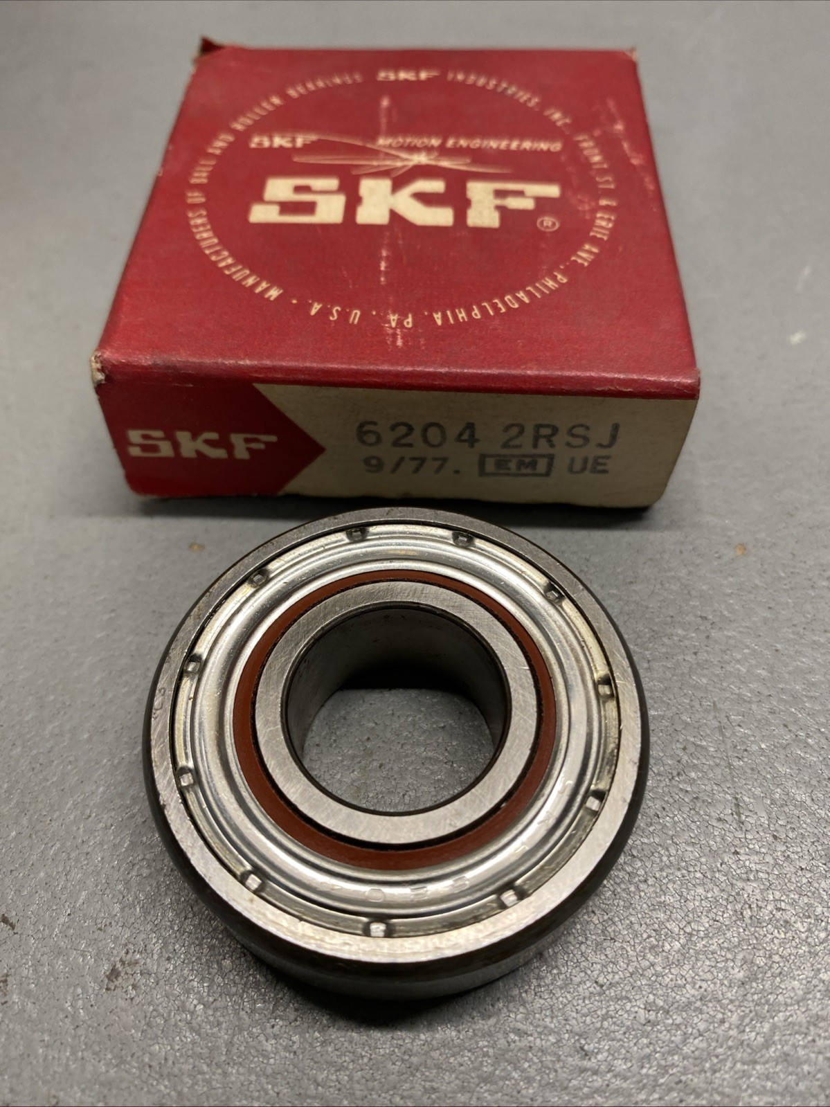 SKF 6204-2RSJ Ball Bearing Made In USA