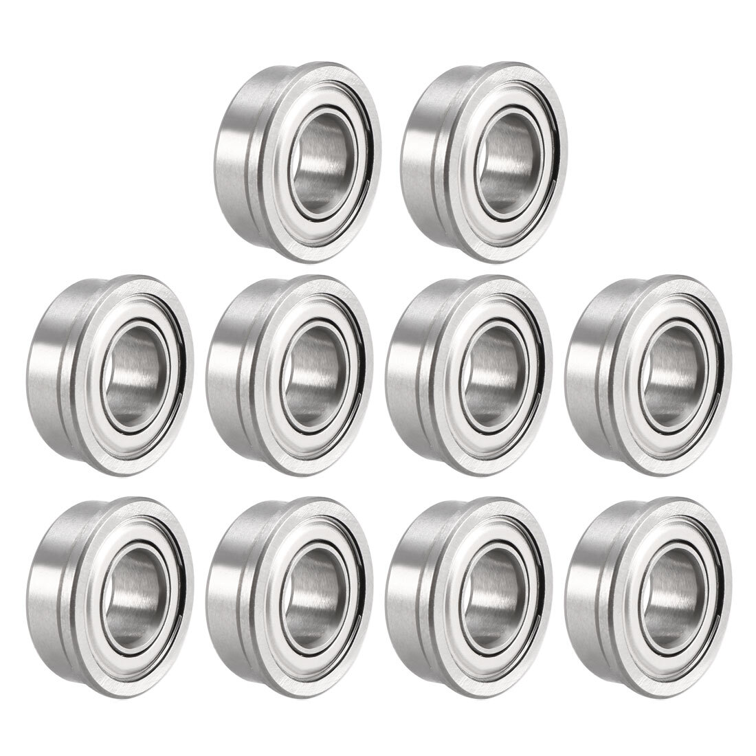 10pcs FR188ZZ Flange Deep Groove Ball Bearings Double Shielded Chrome Steel