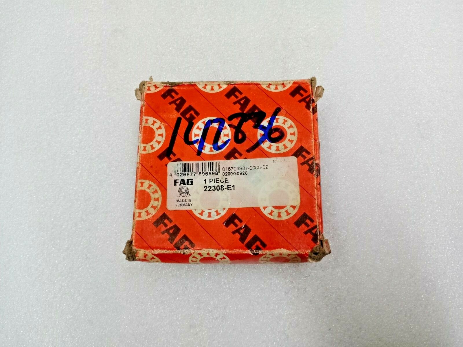 22308 E1 SPHERICAL ROLLER BEARING 40x90x33 MM NEW FAG GERMANY 22308 CC W33