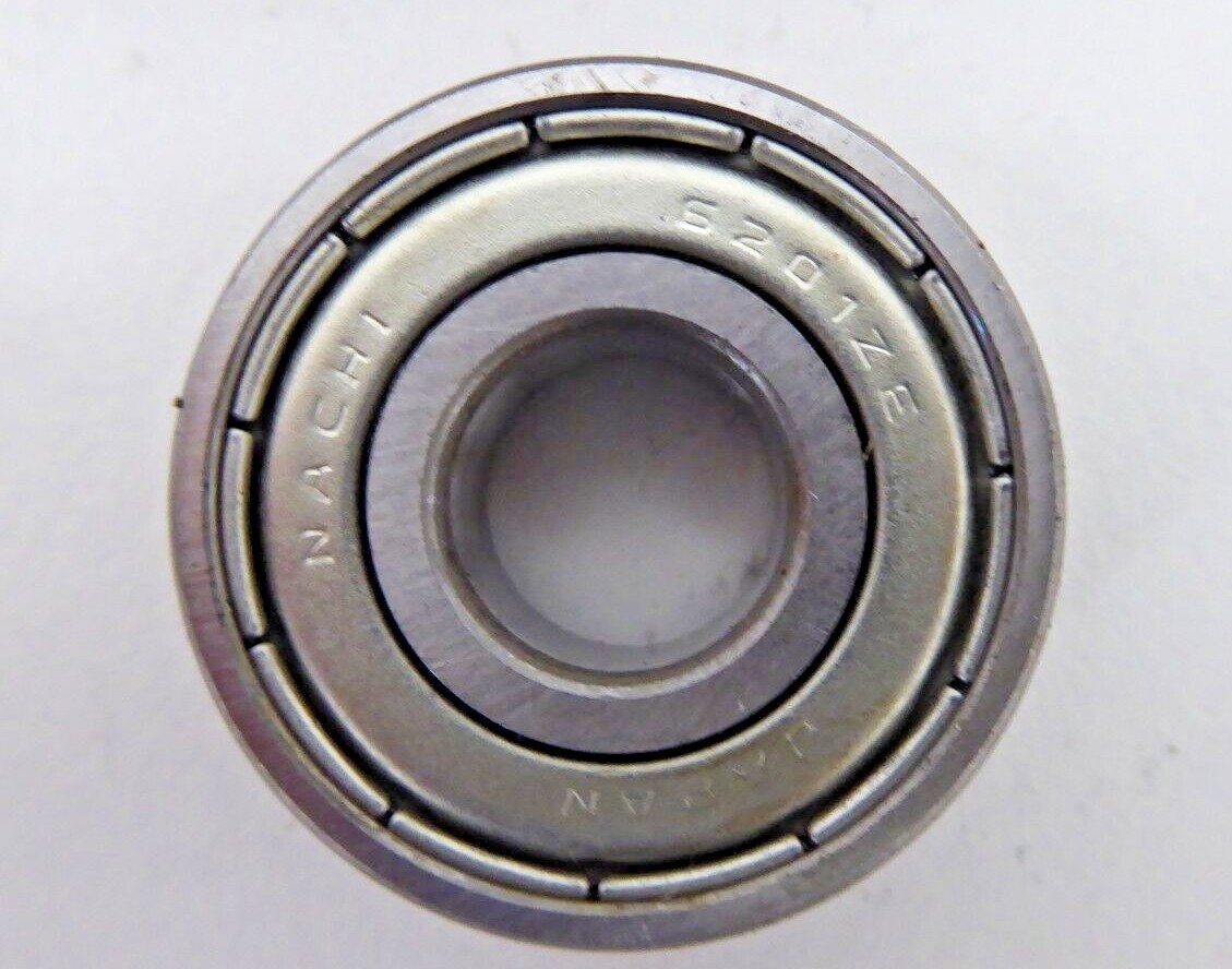Nachi 6201ZZE Ball Bearing Double Shielded 6201-ZZE 12mmx32mmx10mm (Pack of 2)