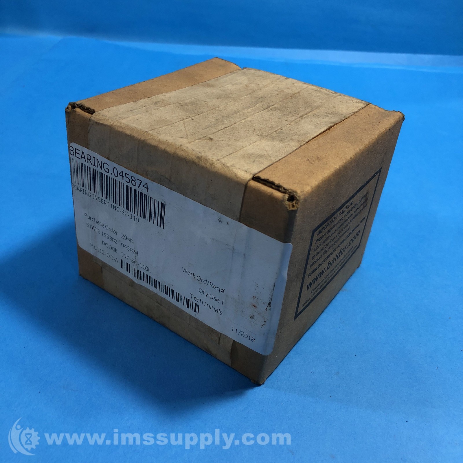 Dodge INS-SC-110 Ball Insert Bearing, 1-5/8 in ID FNFP