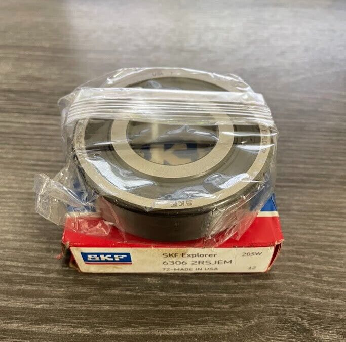 6306 2RSJEM SKF Ball Bearing 30x72x19 mm Double Sealed
