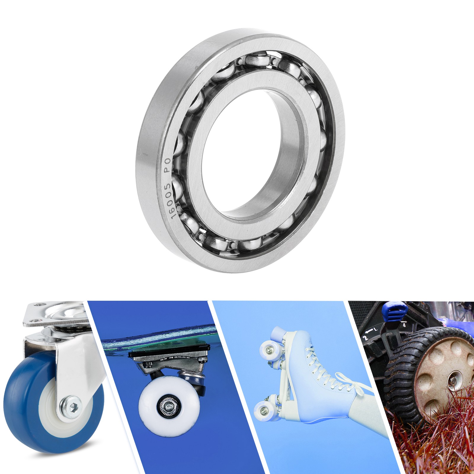 16005 Deep Groove Ball Bearings P0 25x47x8mm 1 Pc Scooter Skateboard Wheel