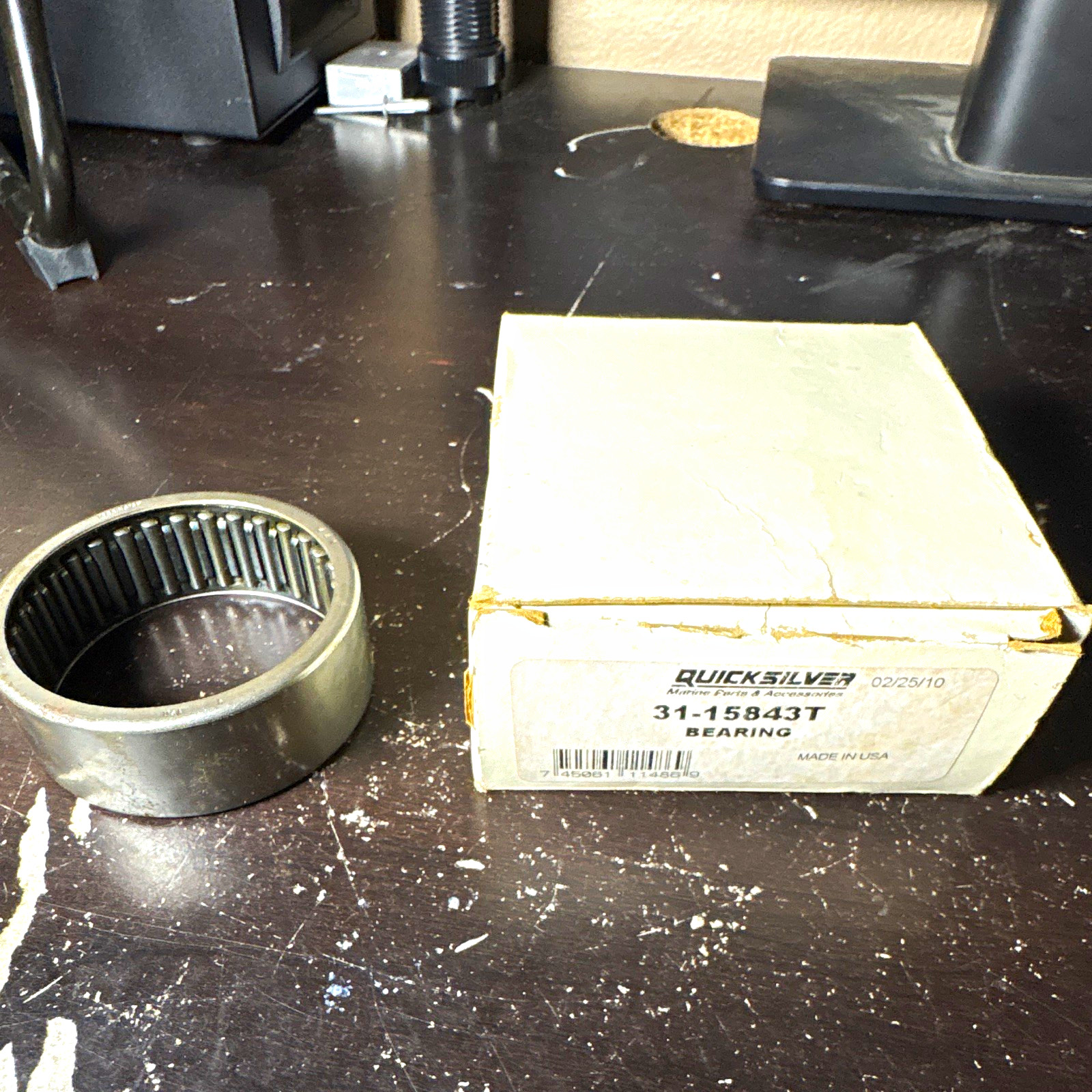 Quicksilver Needle Roller Bearing 31-15843T Steel 1 5/16in Bore 1 5/8in OD