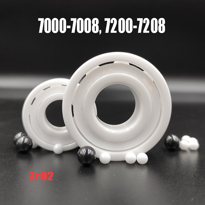 Zirconia Angular Contact Full Ceramic Bearing 7000 7008-7208 ZrO2 Ball Bearings