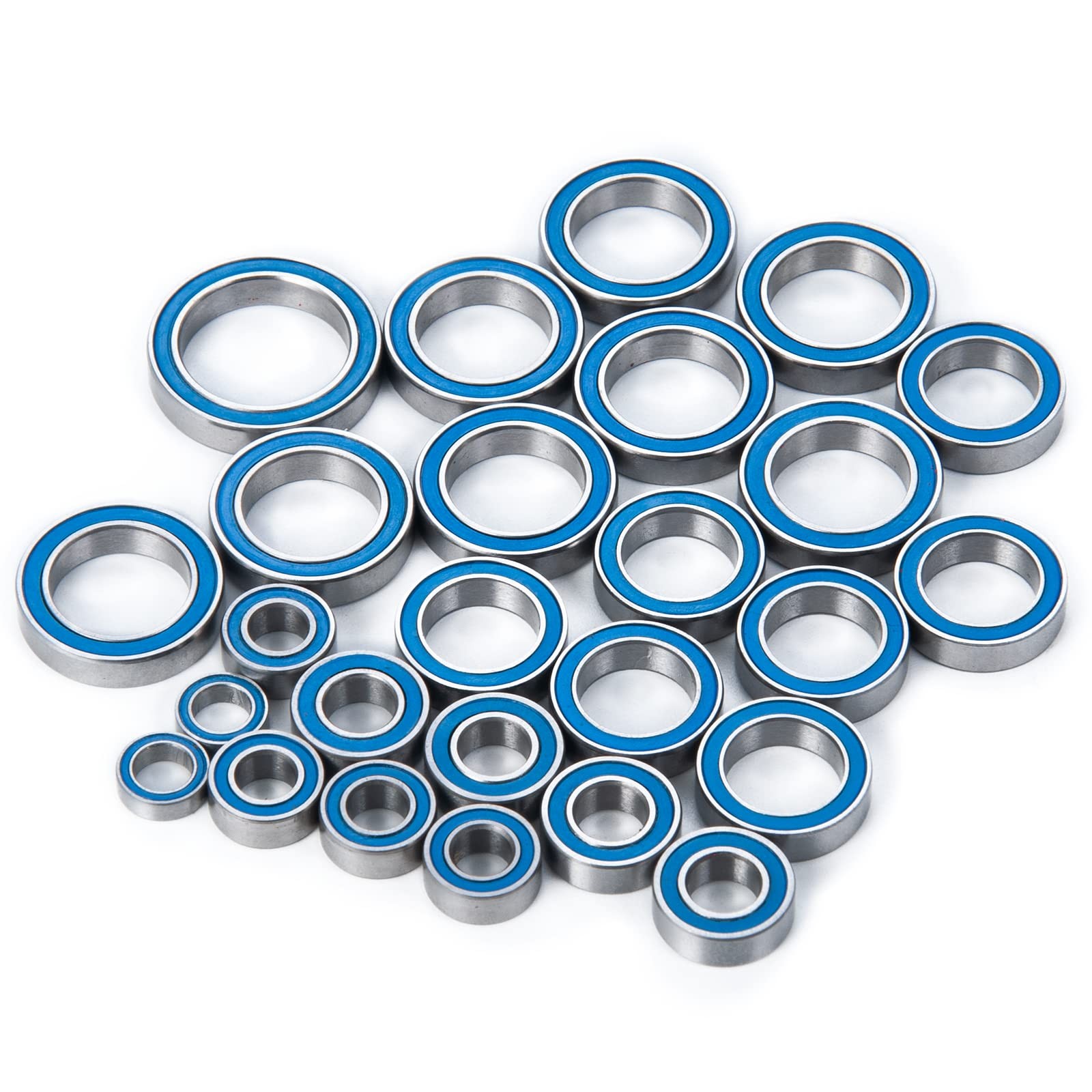 26 PCS Blue Rubber Sealed Ball Bearing Kit For Arrma 3S BLX RC Upgrade Parts
