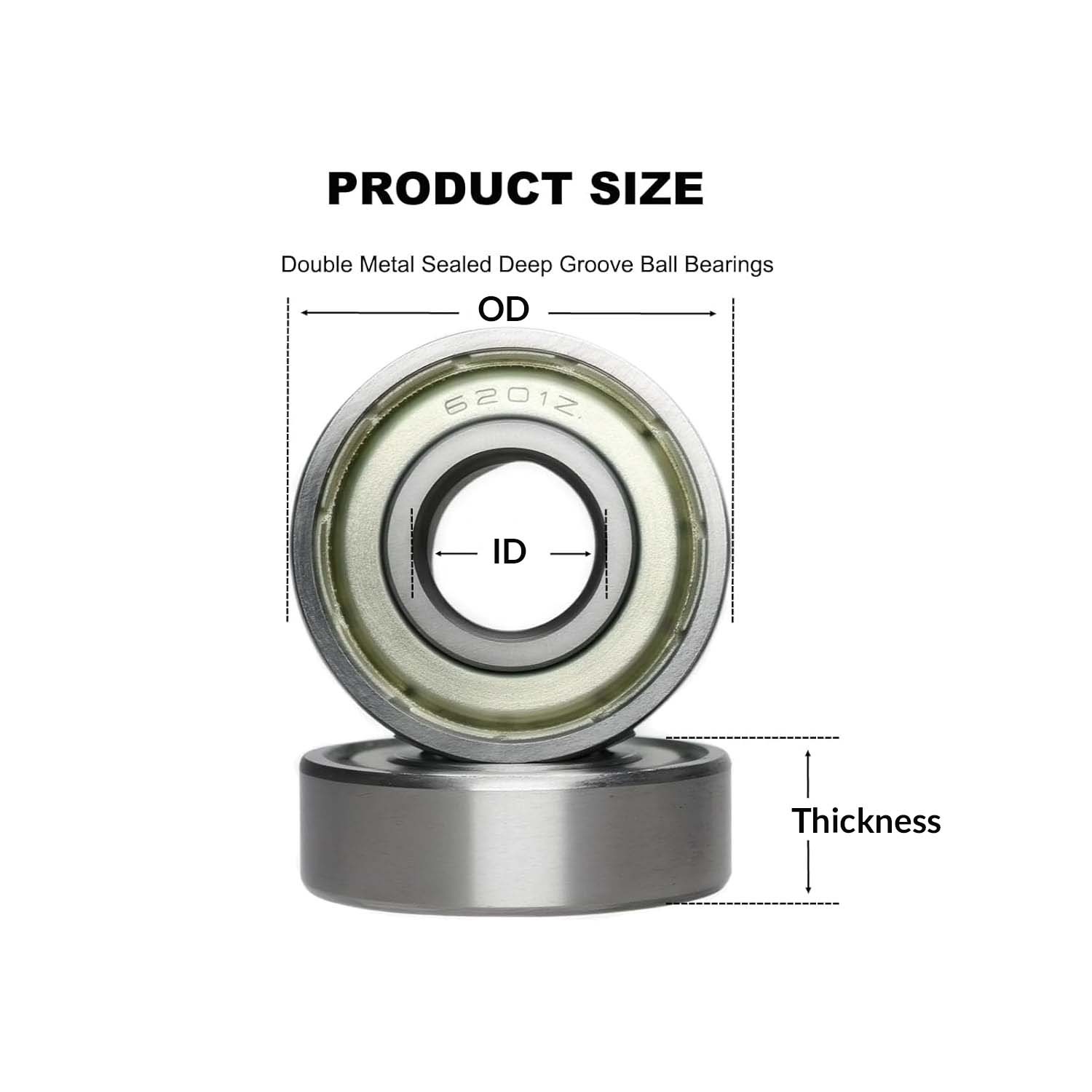Miniature Ball Bearings Small Seal Micro Mini 1/2/3/4/5/6/7/8/9~25mm Inner Dia