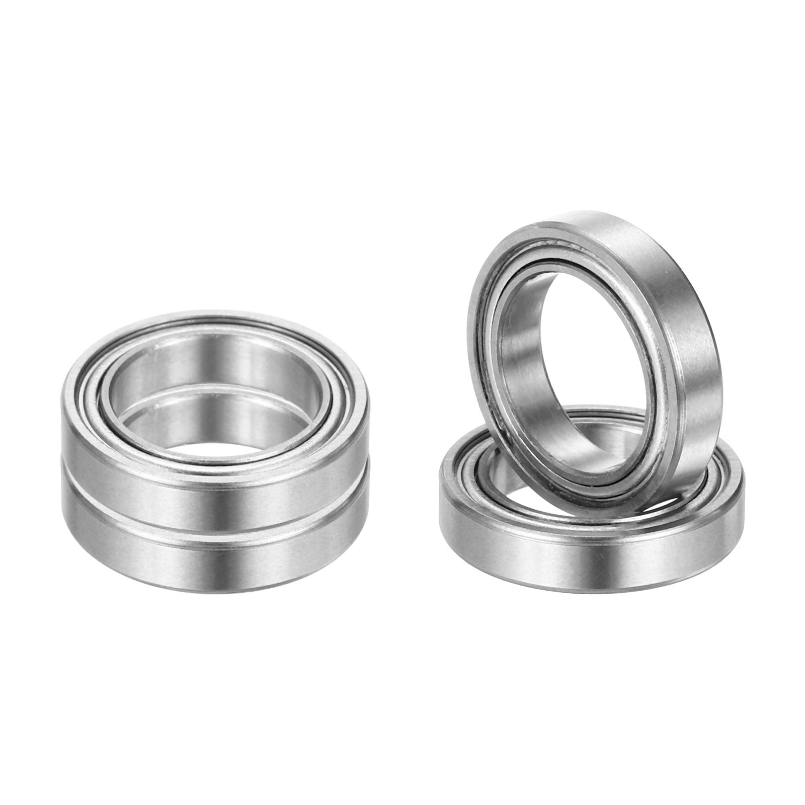 4Pcs R1212ZZ 1/2″ ID x 3/4″ OD x 5/32″ Height Z3 Ball Bearings Silver Tone