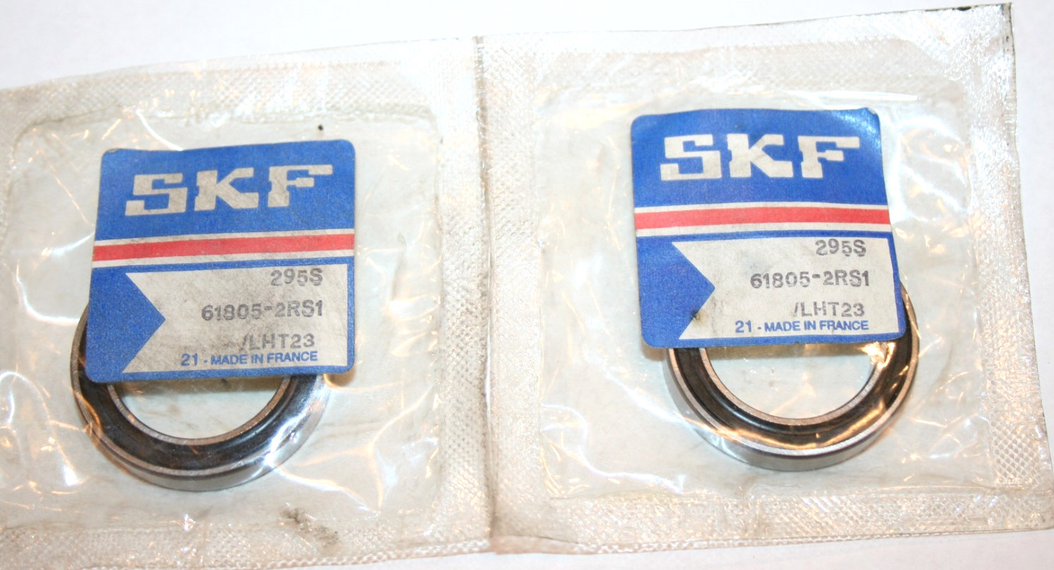 (Lot of 2) SKF 61805-2RS1/LHT23 Sealed Deep Groove Ball Bearings * NEW *