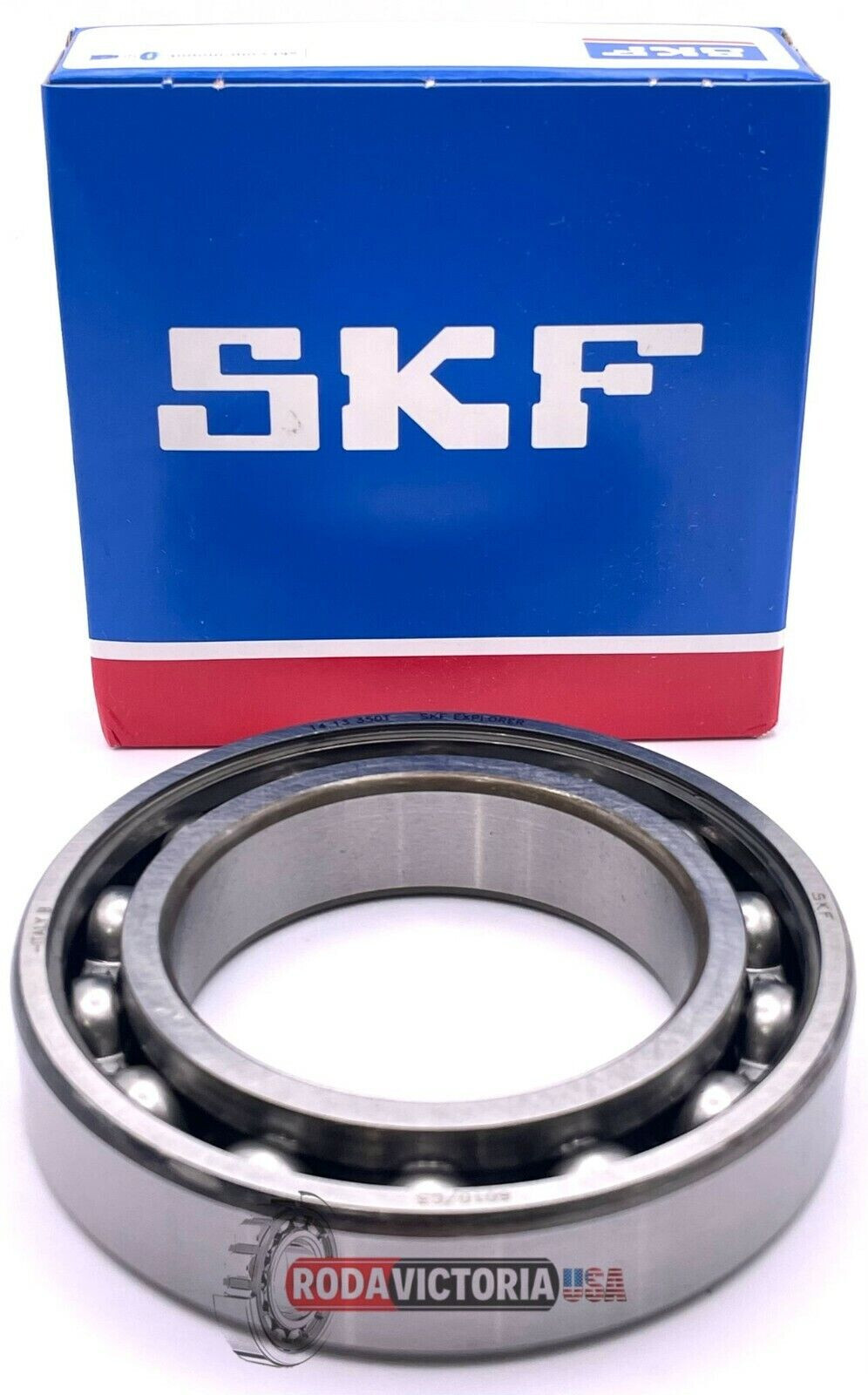 SKF 6010 Deep Groove Ball Bearing, Open, No Seals 50x80x16 mm