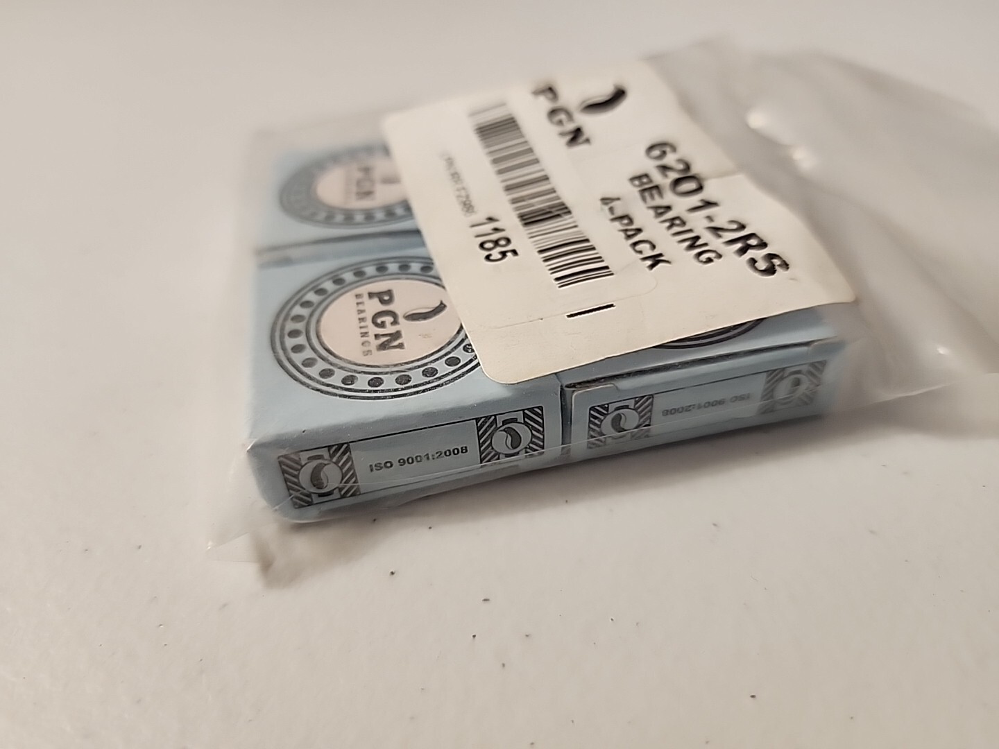 (4) 6201-2RS Premium Rubber Seal Ball Bearing C3 EMQ, 12x32x10, 6201 2RS 6201rs