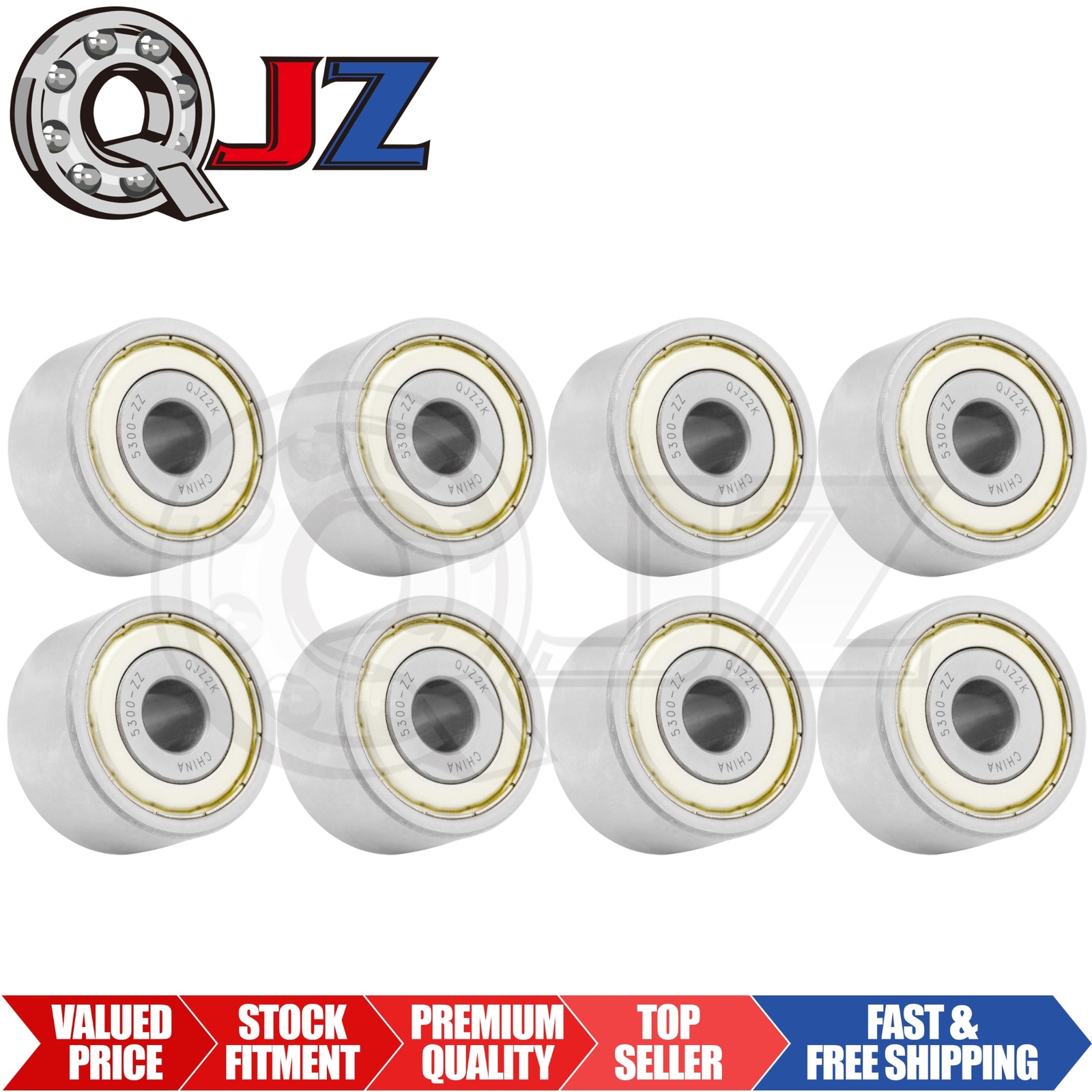 [Qty.8] New 5300-ZZ Angular Contact Ball Bearing [10mm ID x 35mm OD x 19.05mm W]