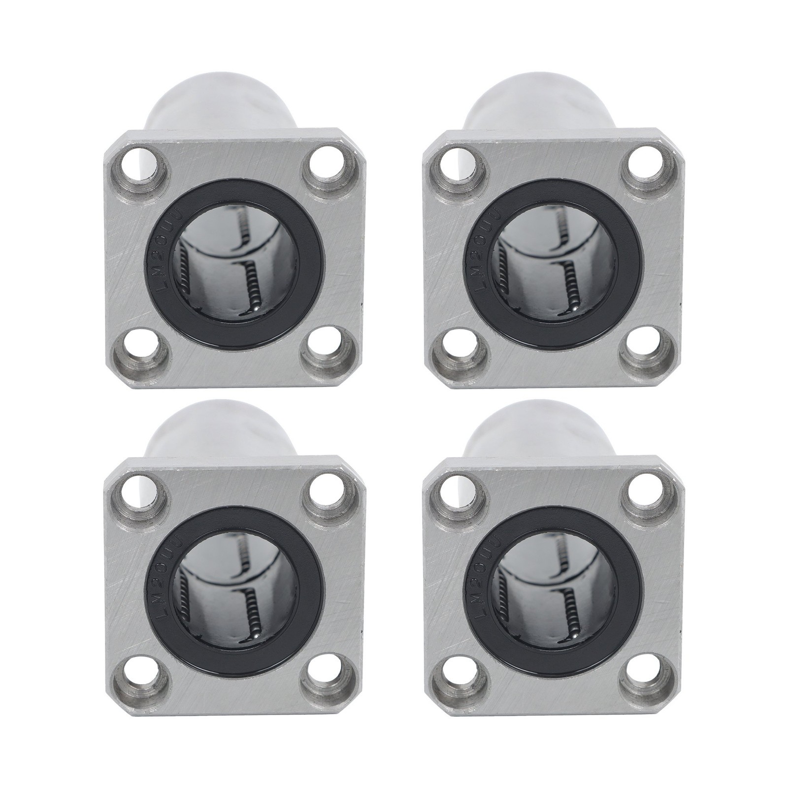 LMK20LUU Linear Bearing 20x32x80mm Extra Long Square Flange Steel Cage