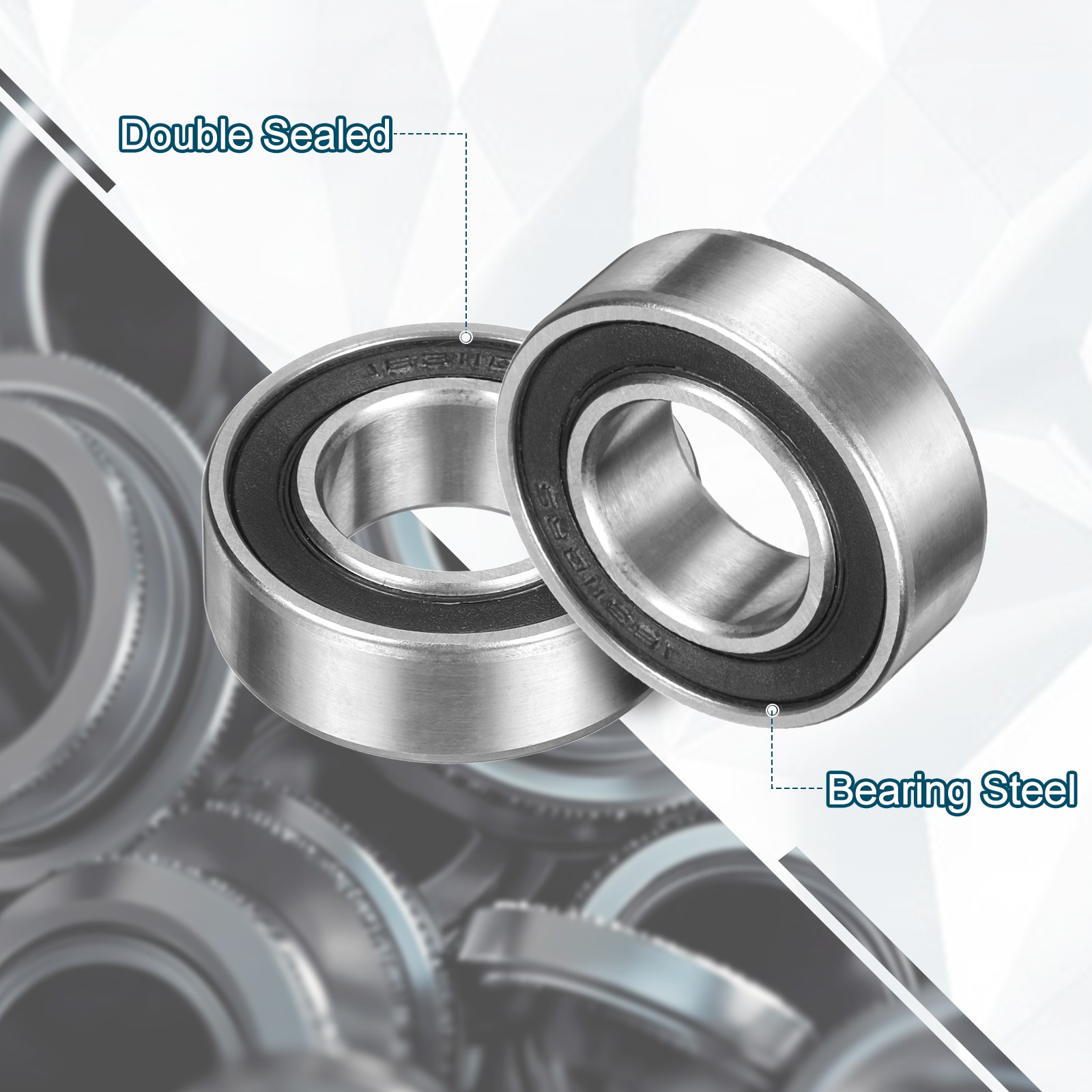 4pcs 163110-2RS Non-Standard Ball Bearings 16mm ID x 31mm OD x 10mm Thickness