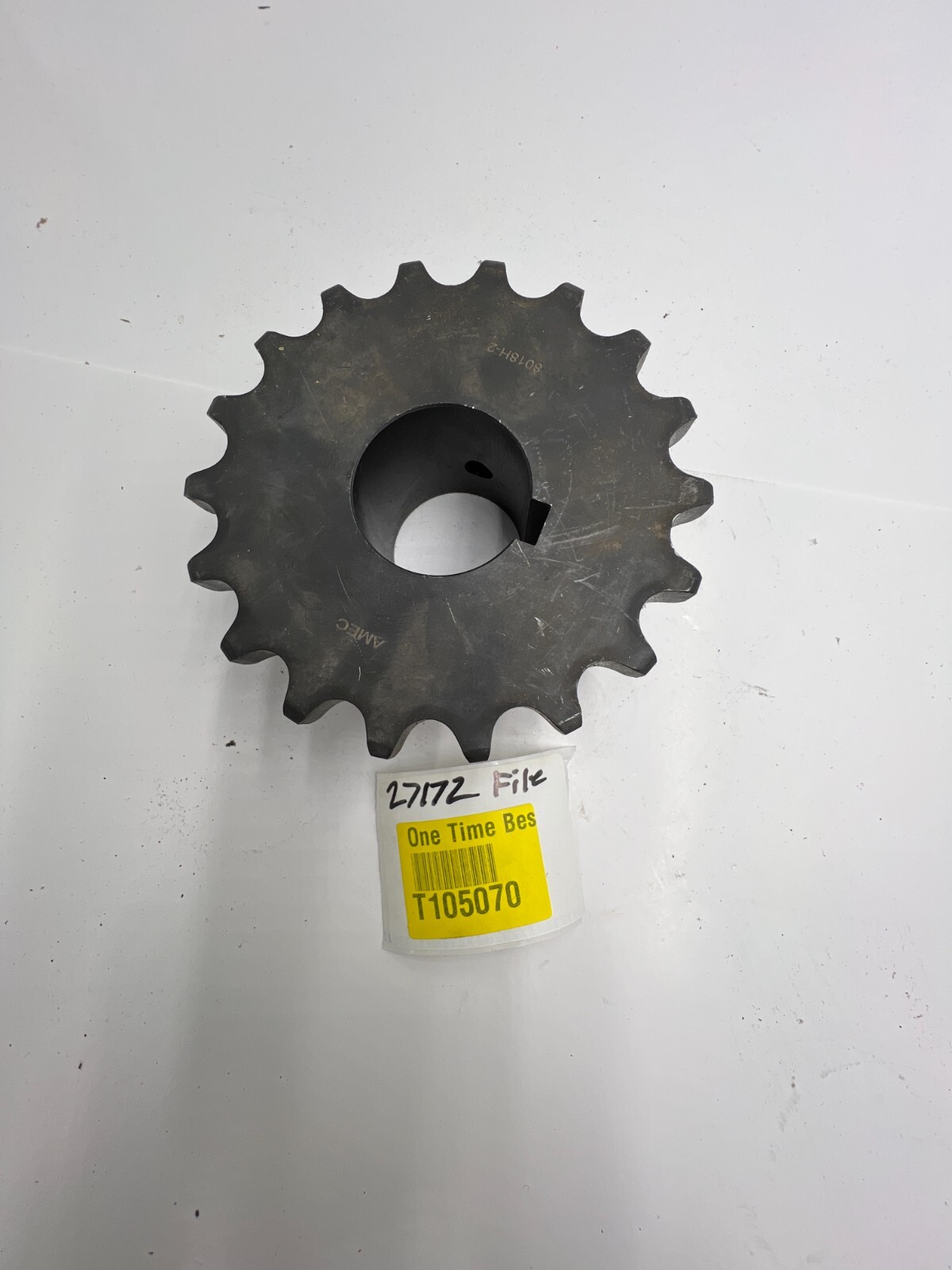 Amec 8018H-2 Chain Coupling Sprocket , 18 Teeth Count 2000 Maximum RPM, Steel