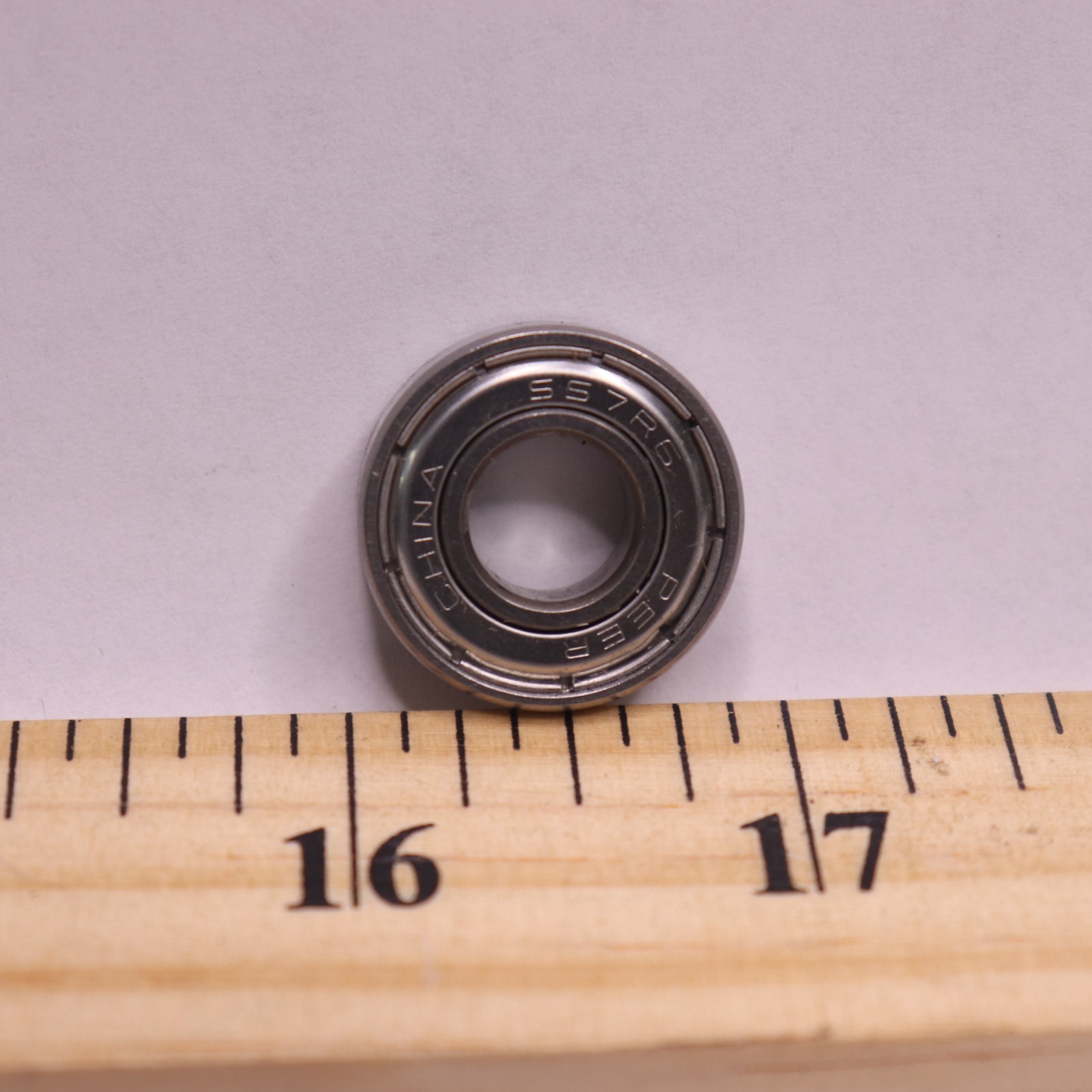 Peer 7R6 R-Series Radial Bearing Single Shield 3/8″ ID x 7/8″ OD x 0.2812″ Width