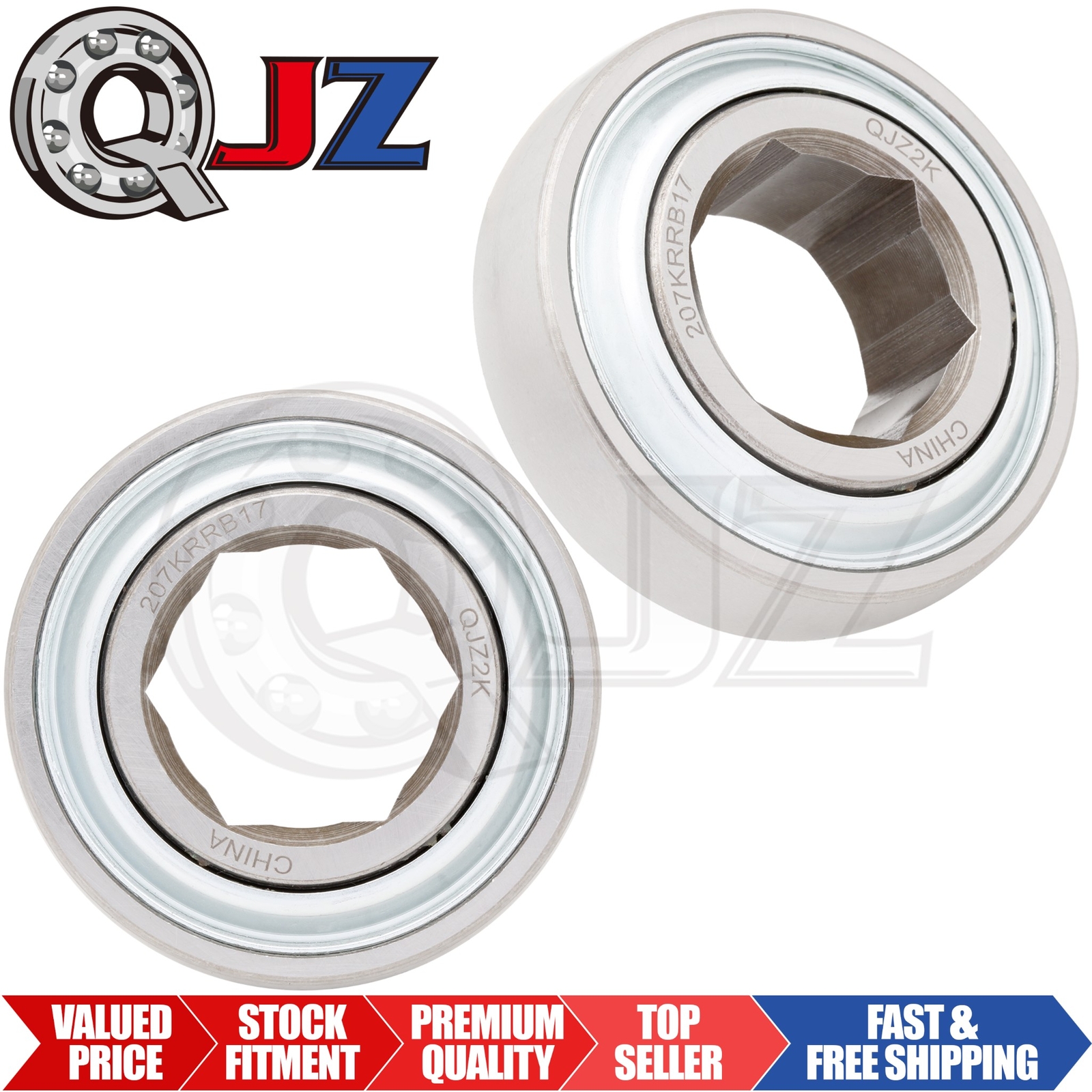 [Qty.2] 207KRRB17 Agricultural Machinery Bearing [1-1/4″ ID x 72mm OD x 17mm W]