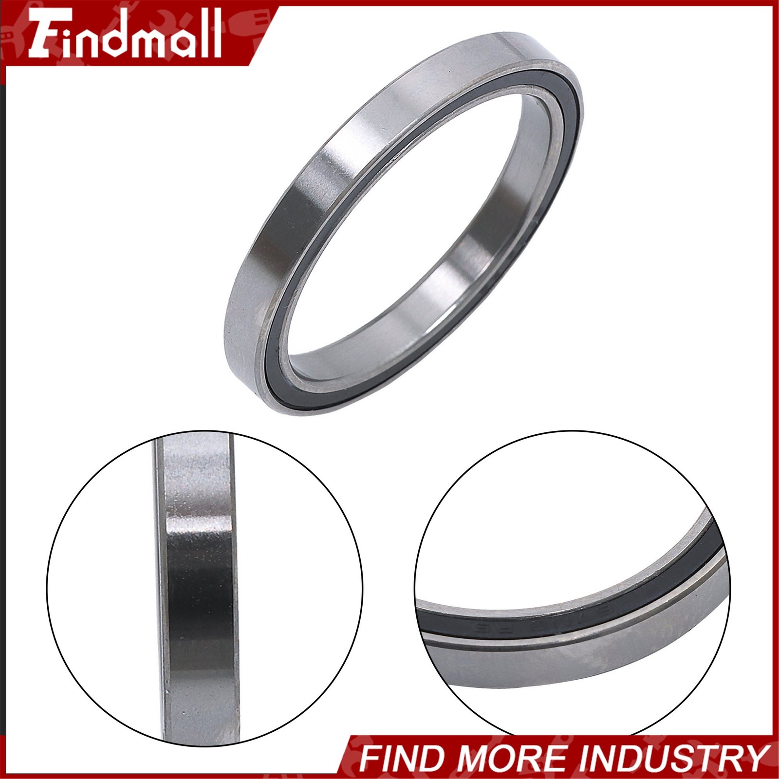 Findmall 10pcs 6708-2RS Ball Bearings 40x50x6mm Double Sealed Pre-Lubricated