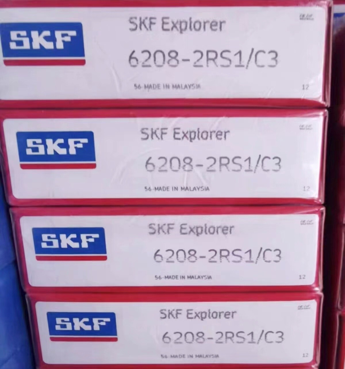NEW SKF 6208-2RS1/C3 deep groove ball bearing 1PCS #NN