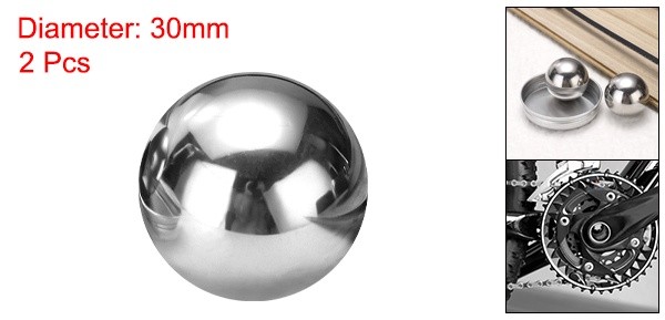 2Pcs Precision Balls 30mm G100 Solid Stainless Steel Bearing Balls