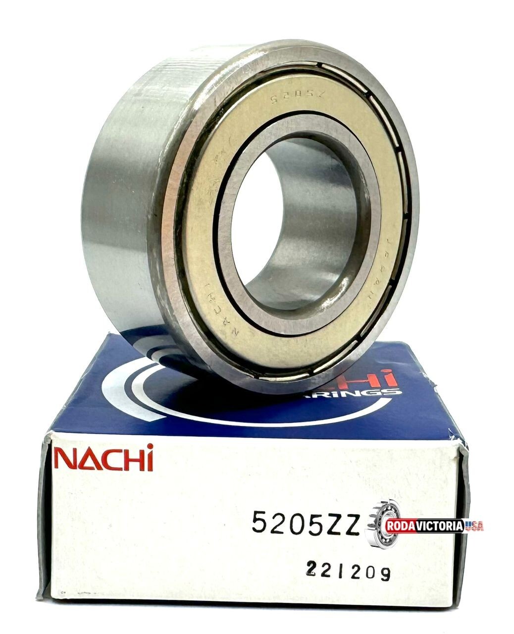 Nachi 5205ZZ Double Row Shielded Angular Contact Bearing 5205-ZZ 25x52mm x 13/16