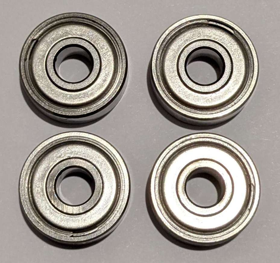 4 X Mini Steel Ball Bearing for Motors / Fans – .75″ OD – .25″ ID – 19 x 6.35mm