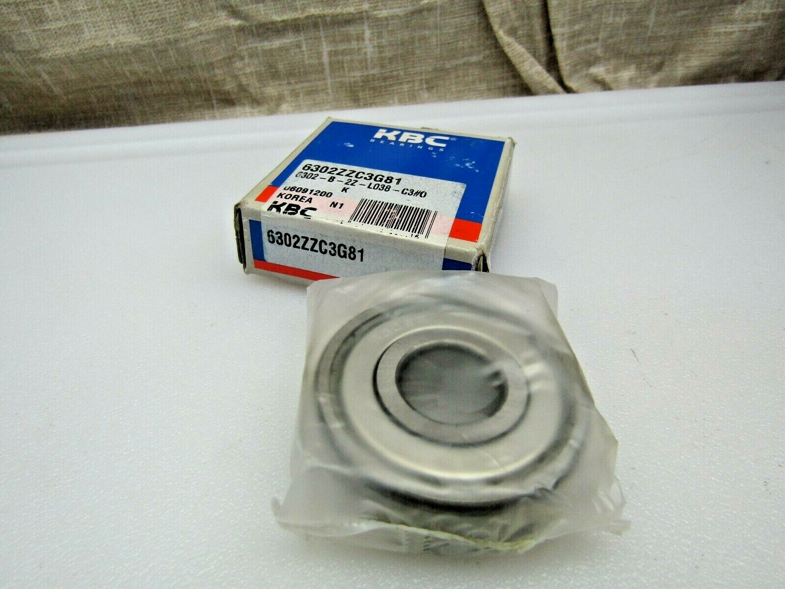 KBC 6302-ZZ C3 15mm X 42mm X 13mm Metal Shielded Bearing