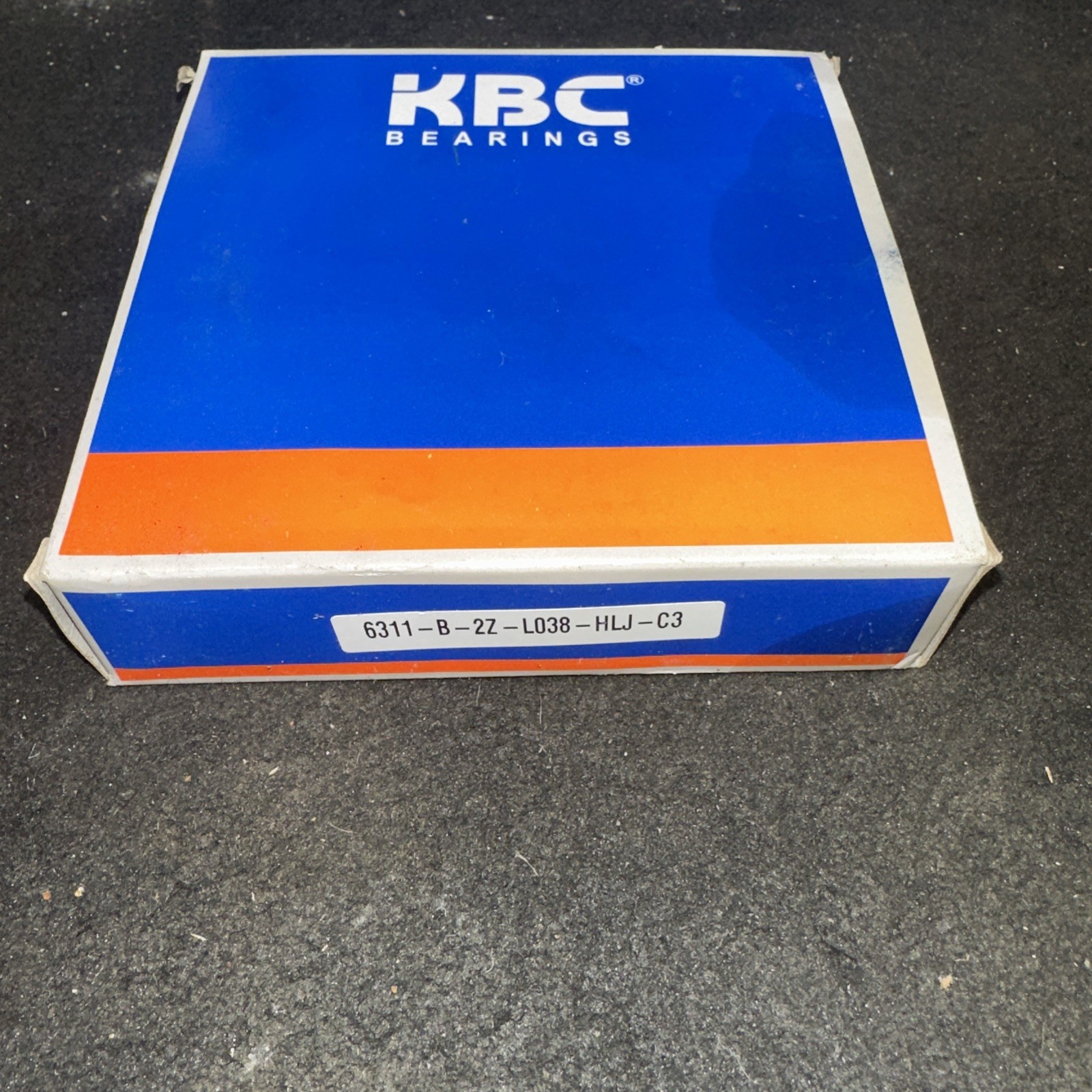KBC 6311-B-2Z-L038-HLJ C3 Steel Shielded Ball Bearing NIB (st1029a)