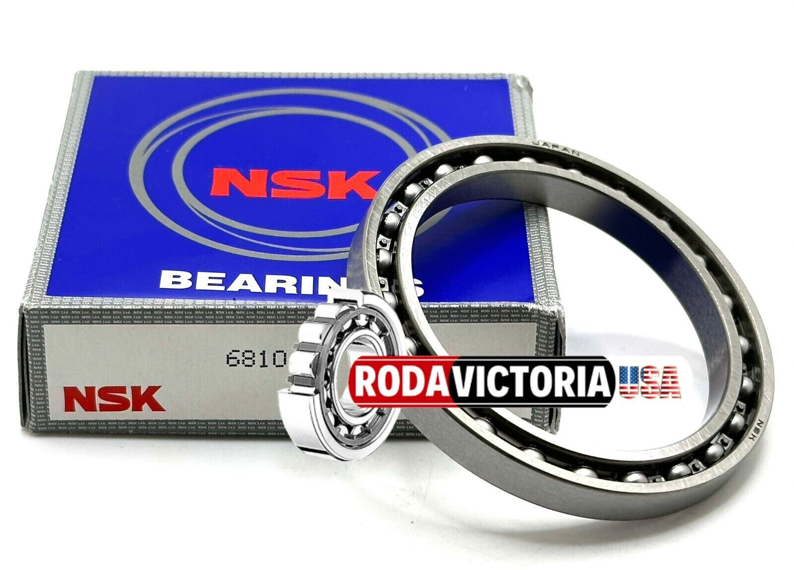 NSK JAPAN 6810 DEEP GROOVE BALL BEARING, OPEN TYPE, NO SEALS 50x65x7mm