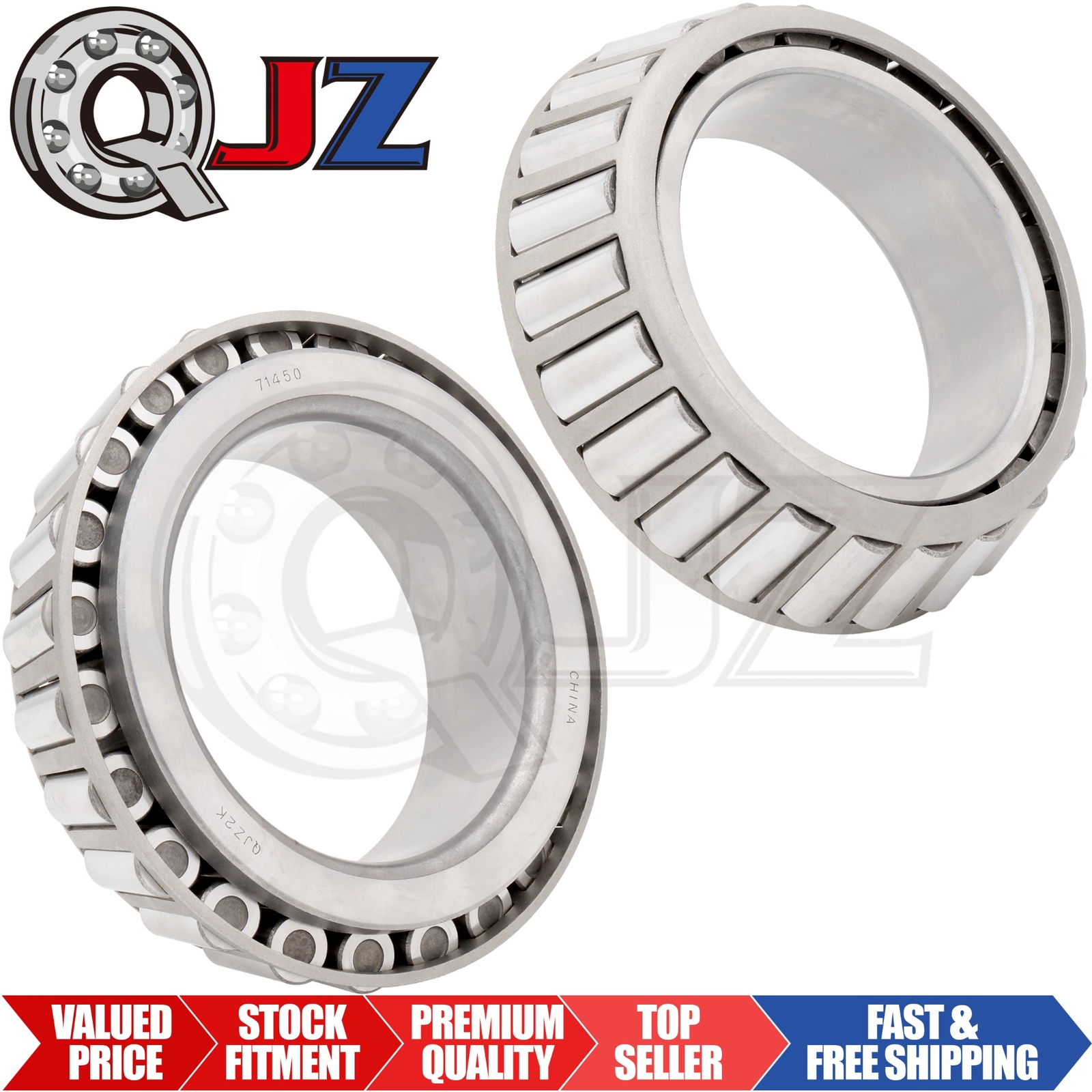 {Qty.2] New BR-71450 Tapered Roller Bearing Single-Cone [4-1/2″ ID x 1.9375″ W]