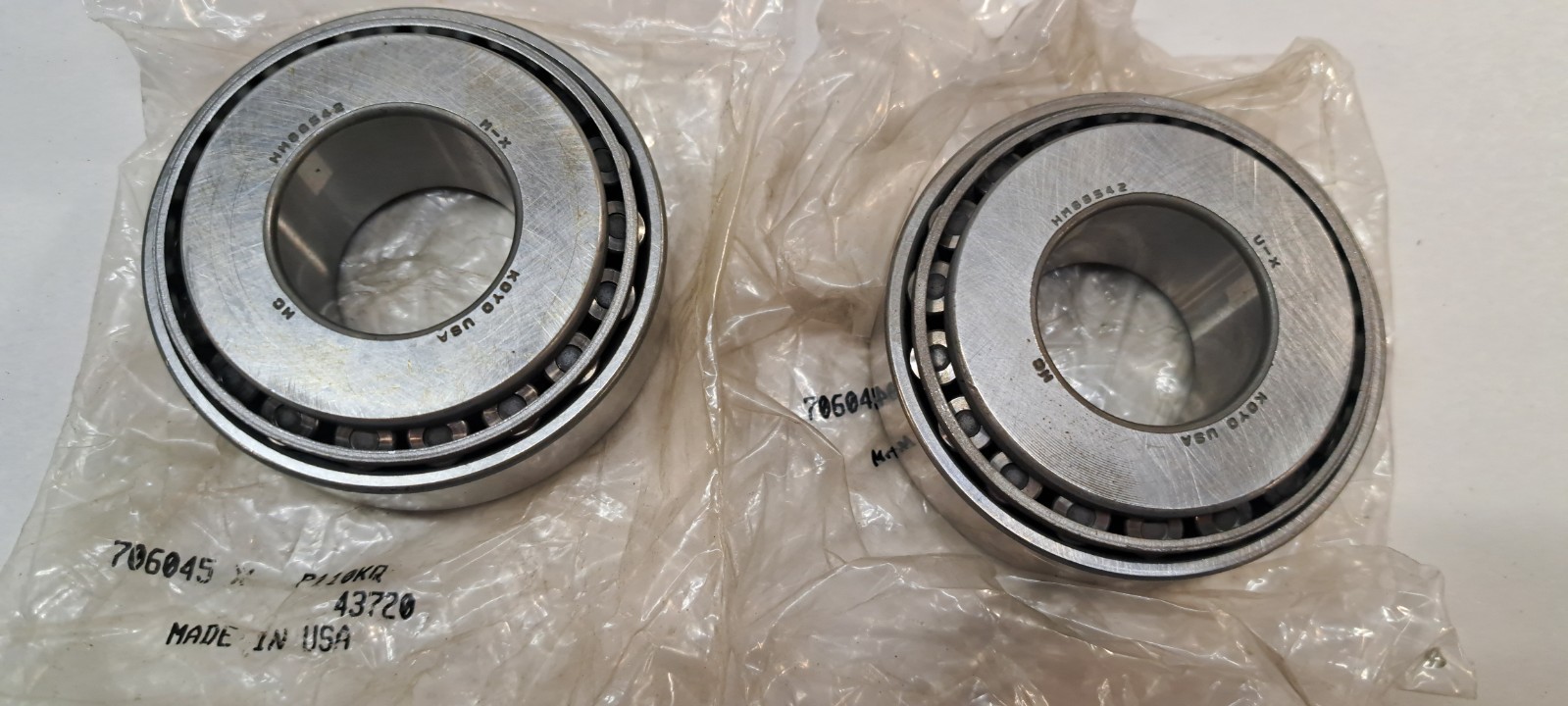 2X KOYO HM88542-HM88510 Tapered Roller Bearing Set 1-1/4″ x 2.875″ x 1.1563″