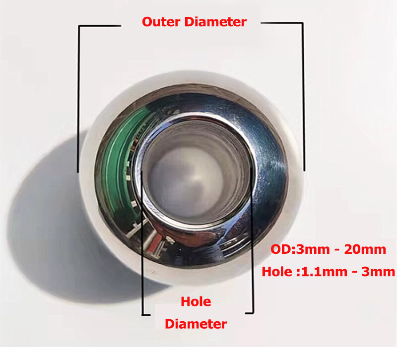 Through-hole Stainless Steel Beads Ball High Precision Bearing Balls Smooth Ball