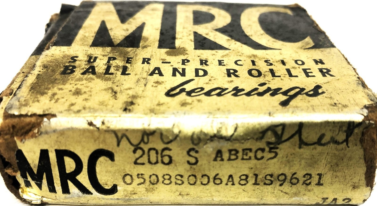 MRC Gurney ABEC5 Angular Contact Ball Bearing 206S NOS
