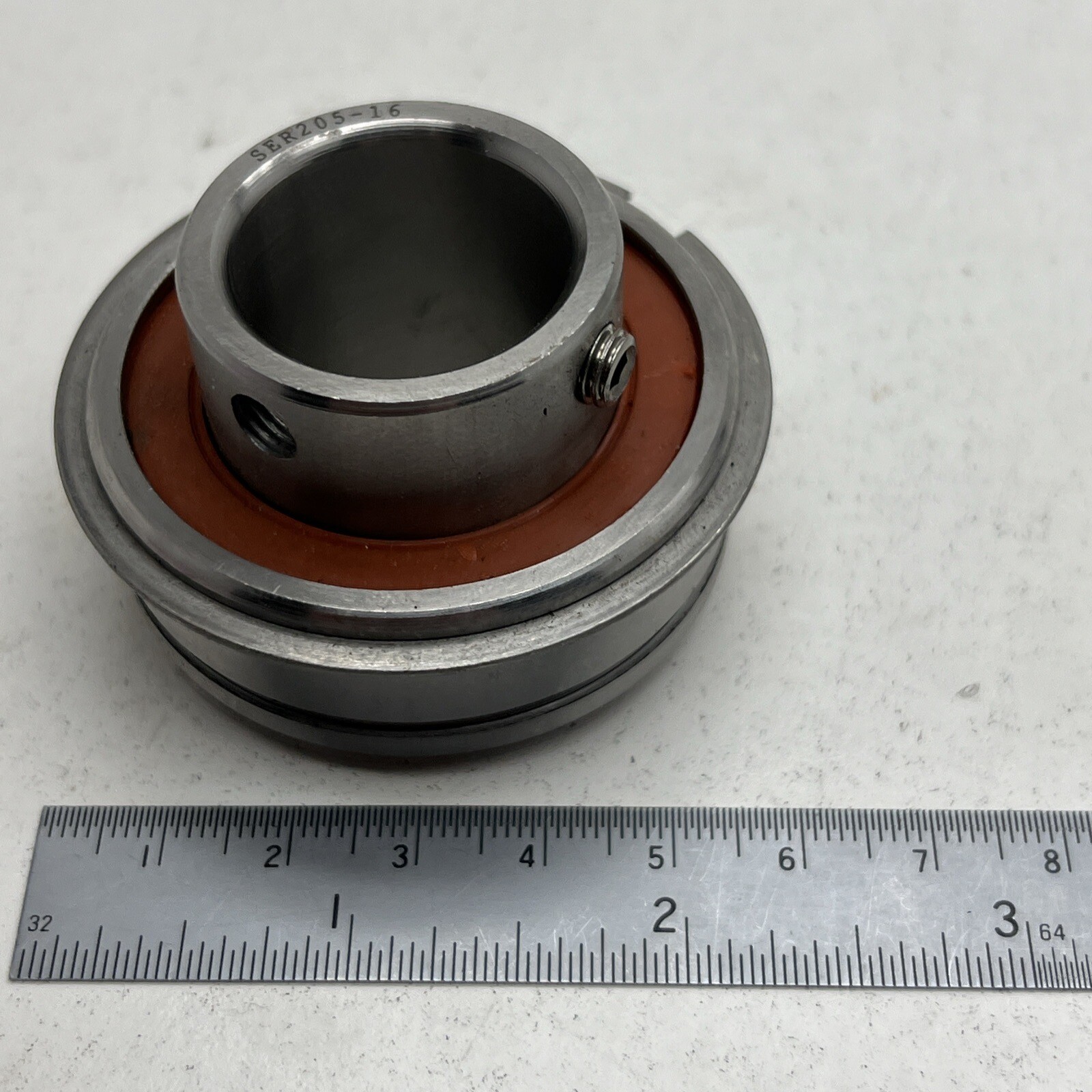 SER205-16 Insert Ball Bearing with Snap Ring 1″ Bore
