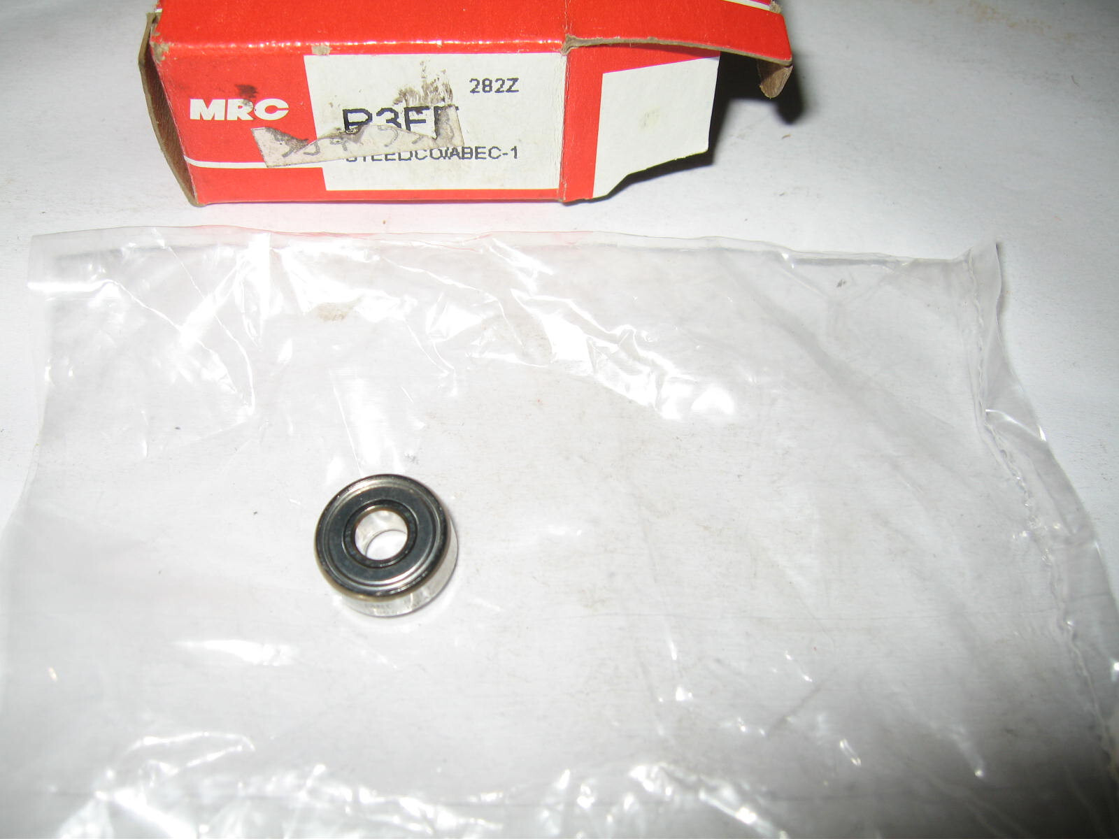 MRC R3FF Radial/Deep Groove Ball Bearing, .1875″ ID, .5″ OD, .1960″ W, Shielded