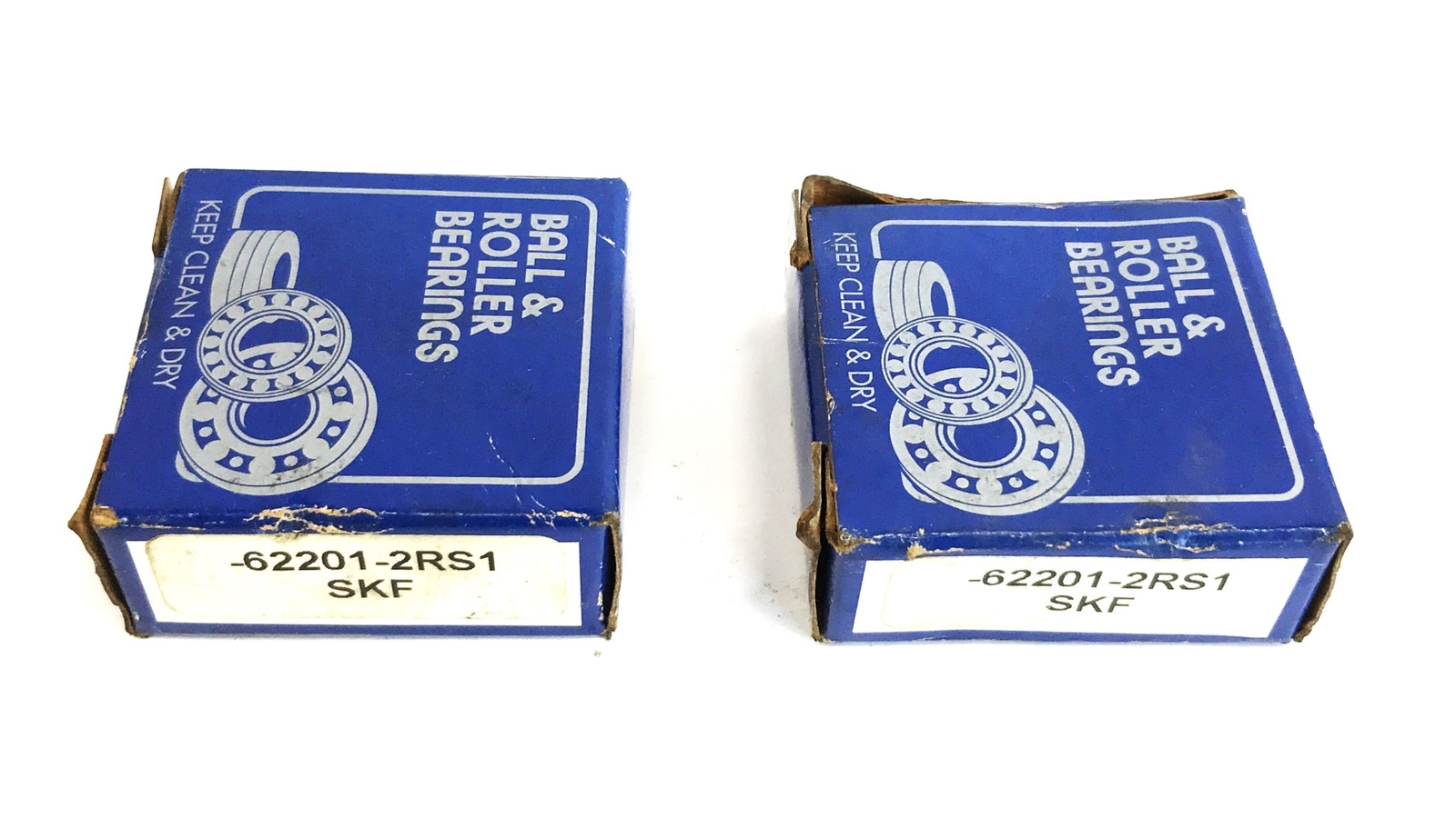 Unbranded 1-1/4 inch x 1/2 inch Single Row Bearing 62201-2RS1 [Lot of 2] NOS