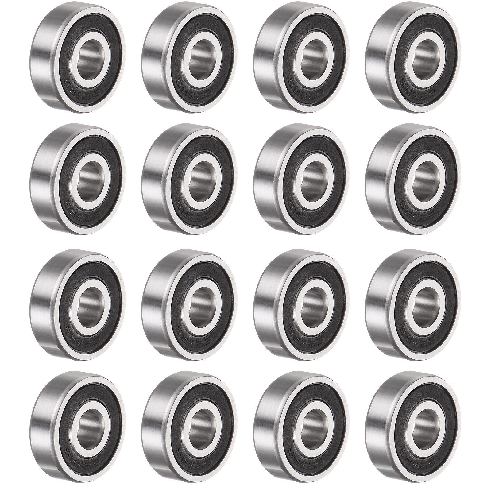 16pcs 625-2RS Deep Groove Ball Bearings Chrome Steel Z2 Bearing 5 x 16 x 5mm