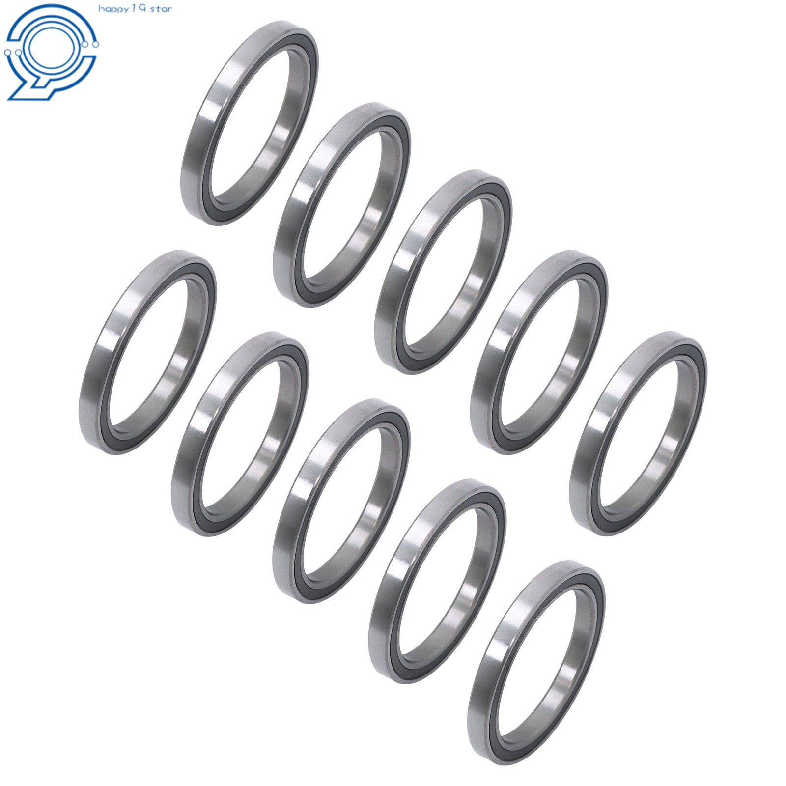 Double Rubber Sealed 6810-2RS Bearings 10pcs 50x65x7mm Pre-Lubed